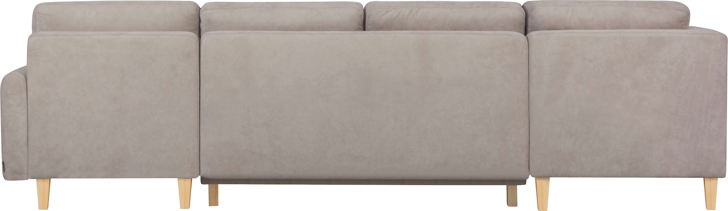 Home affaire Wohnlandschaft »TRIPLO U-Form wahlweise mit Schlaffunktion, B/T/H: 310/192/90 cm«, Schlafsofa, auch mit Bettkasten, Steppung im Rückenkissen