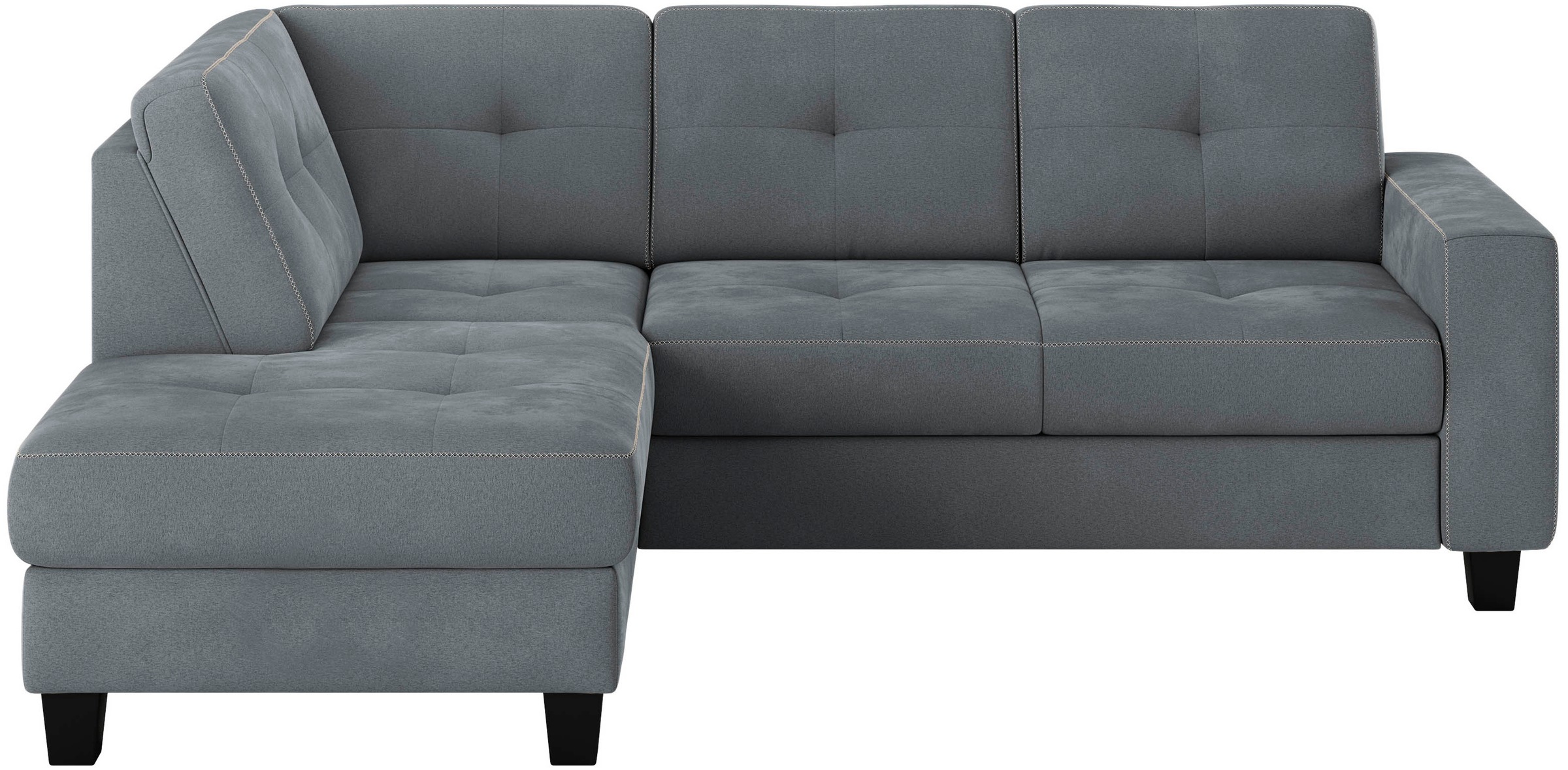 Places of Style Ecksofa »Varese«, wahlweise mit Bettfunktion und Bettkasten