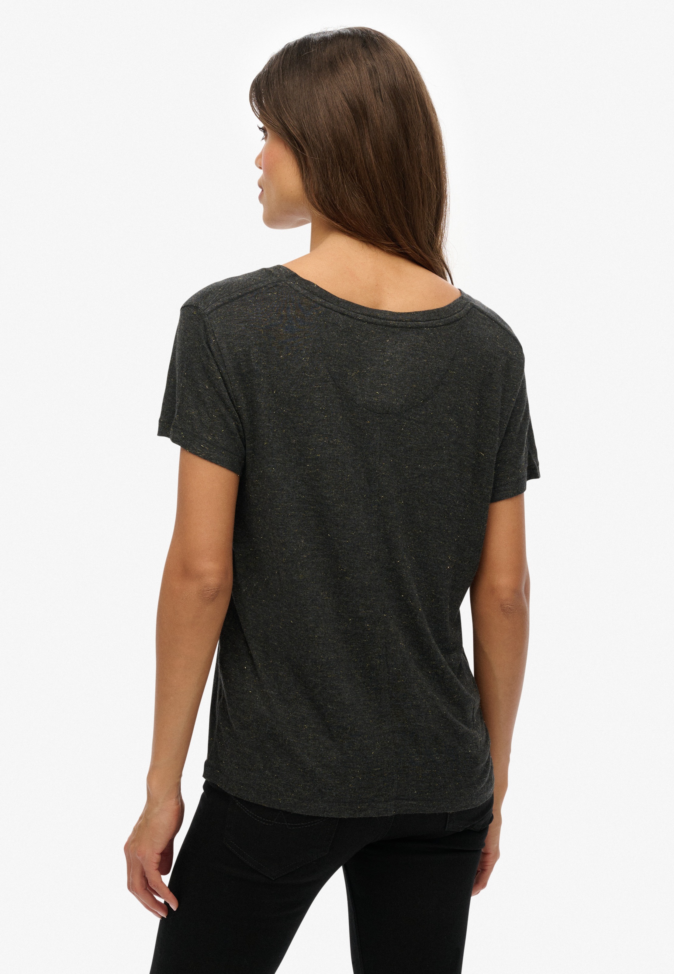 Superdry T-Shirt "STUDIOS SLUB EMB VEE TEE" günstig online kaufen