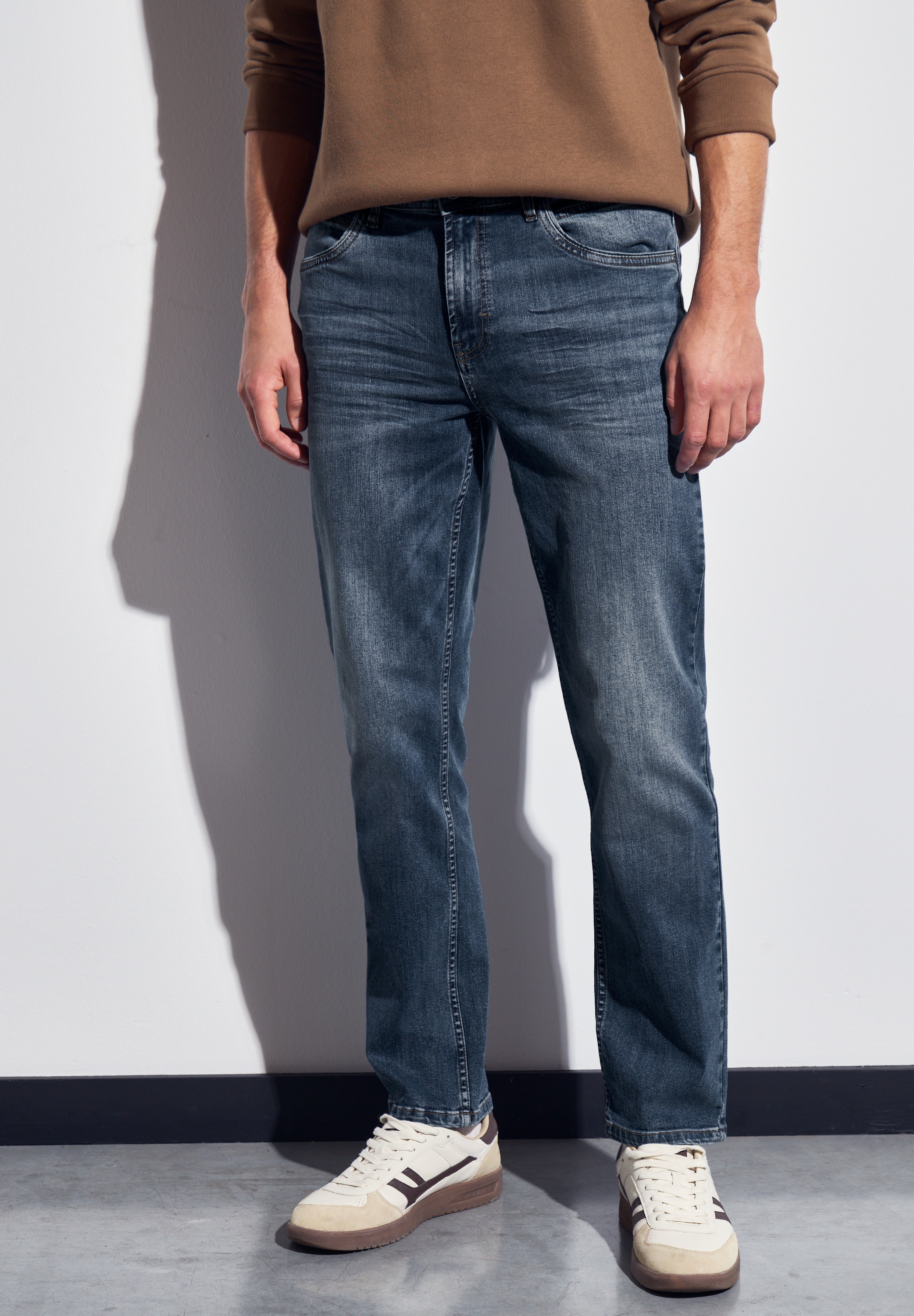 STREET ONE MEN Regular-fit-Jeans, aus Baumwolle mit Stretchanteil günstig online kaufen