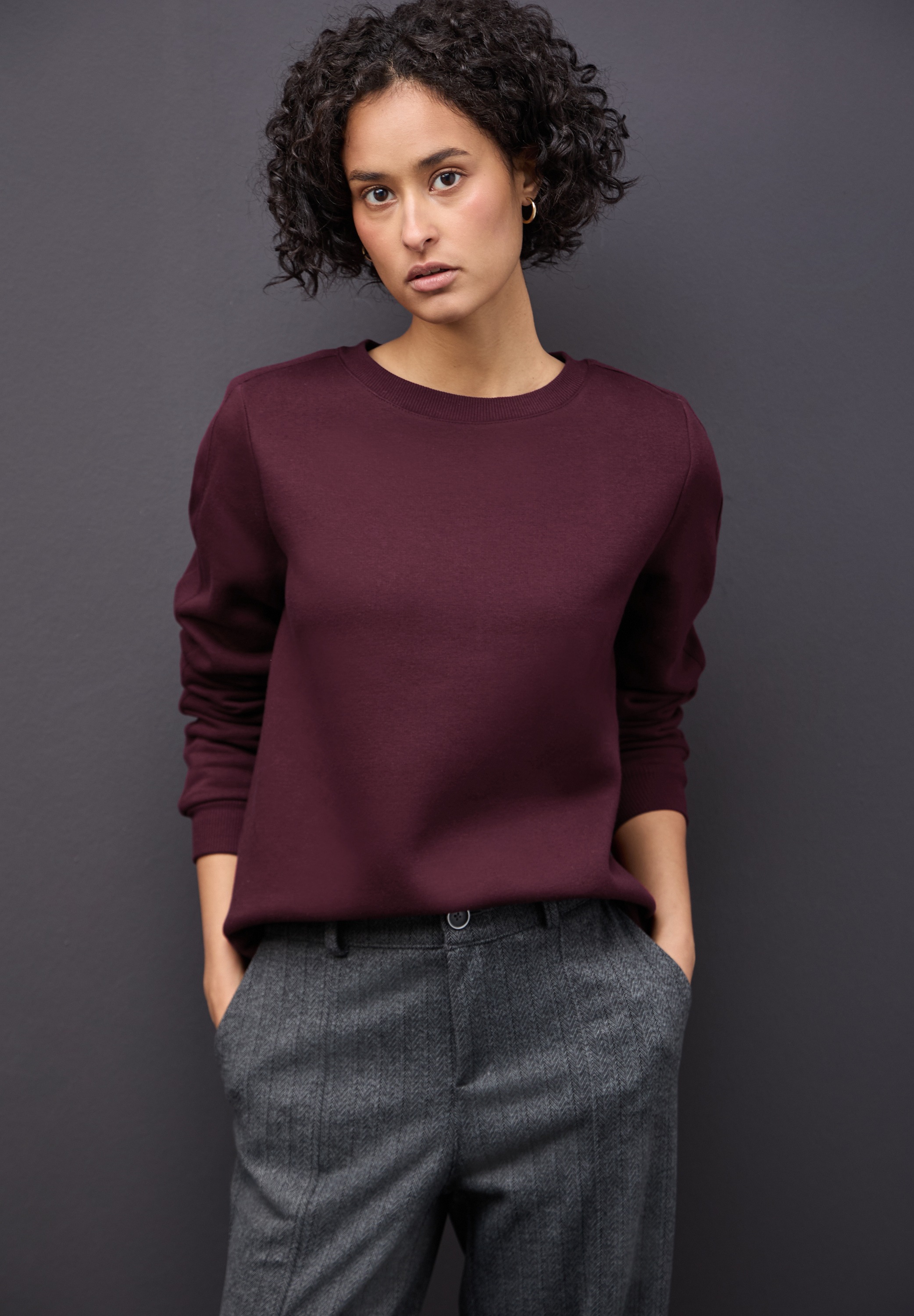 STREET ONE Sweatshirt , mit Tunnelzug am Saum
