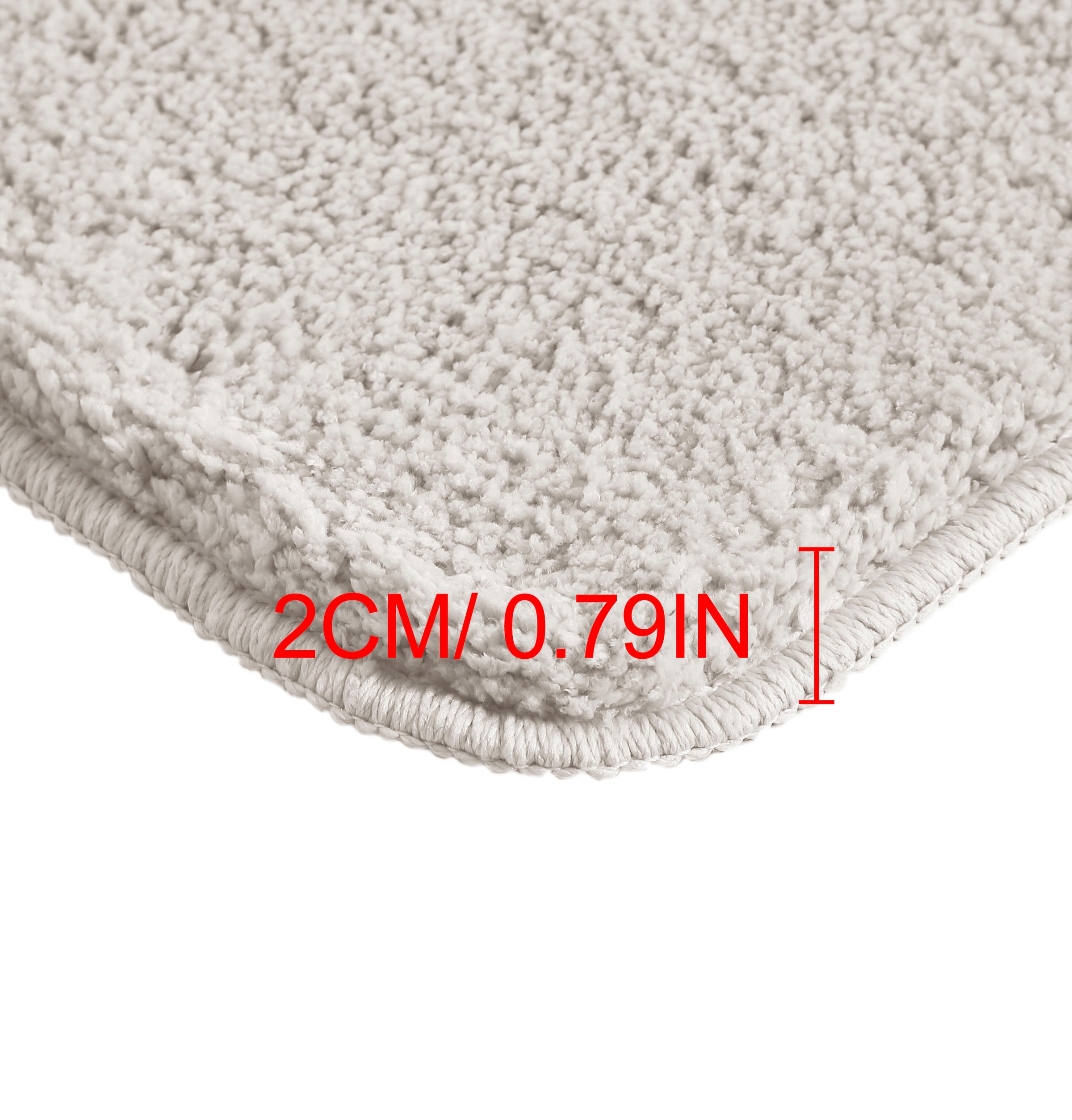 my home Badematte »Inga, Badezimmer Teppich, Badvorleger«, rutschhemmend beschichtet, schnell trocknend-strapazierfähig-fußbodenheizungsgeeignet, Badteppich, unifarben, weich, als halbrund und rechteckig erhältlich