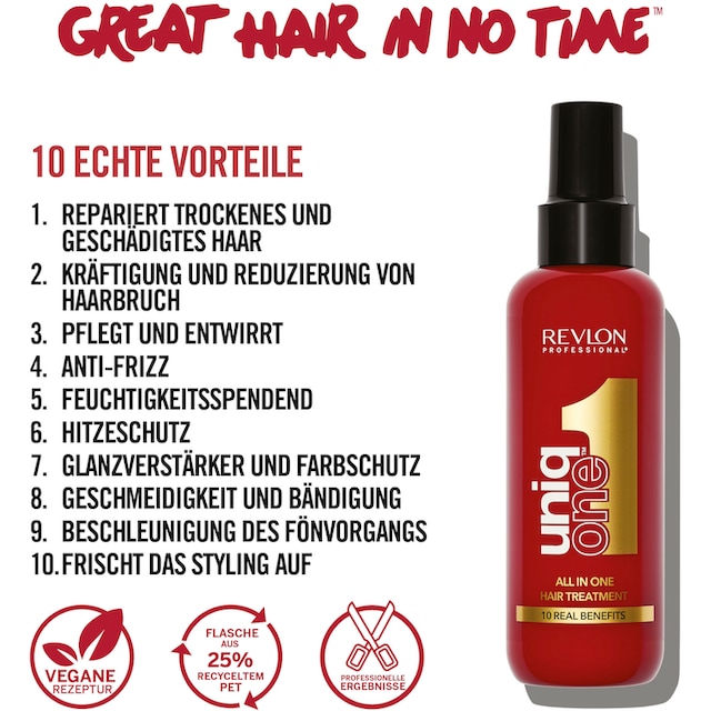REVLON PROFESSIONAL Haarpflege-Set »Uniqone All In One Hair Leave-in Pflege  Treatment Classic Duopack Set«, (Spar-Set, 2 tlg.), Limited Edition | BAUR