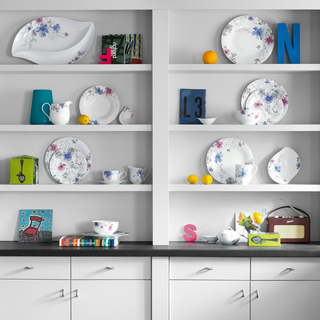 Villeroy & Boch Speiseteller »Speiseteller Mariefleur Gris Basic ø 26,8 cm bunt«