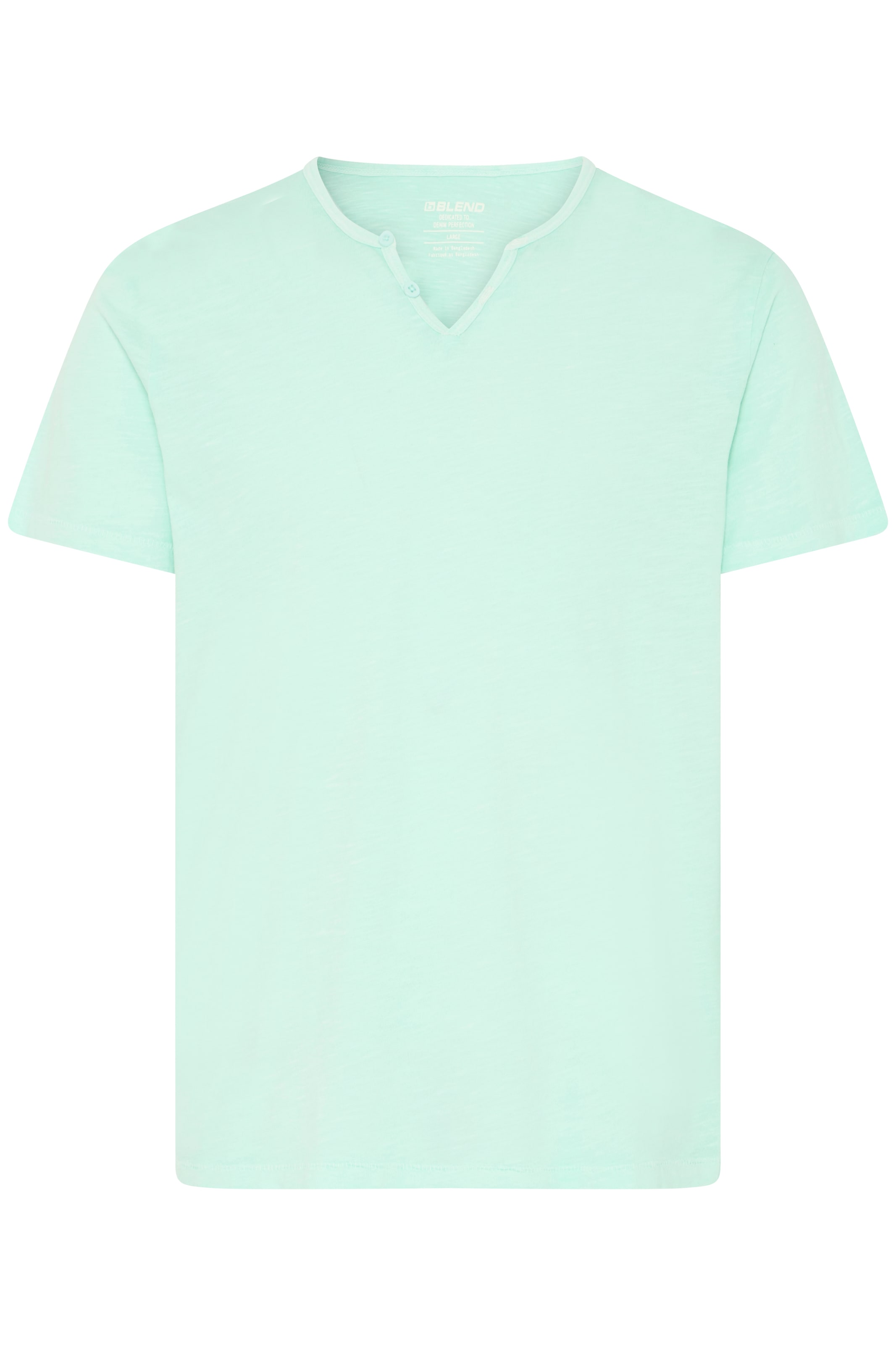 Blend T-Shirt "BHAshton split neck tee" mit Deko-Knopfdetail am Ausschnitt günstig online kaufen