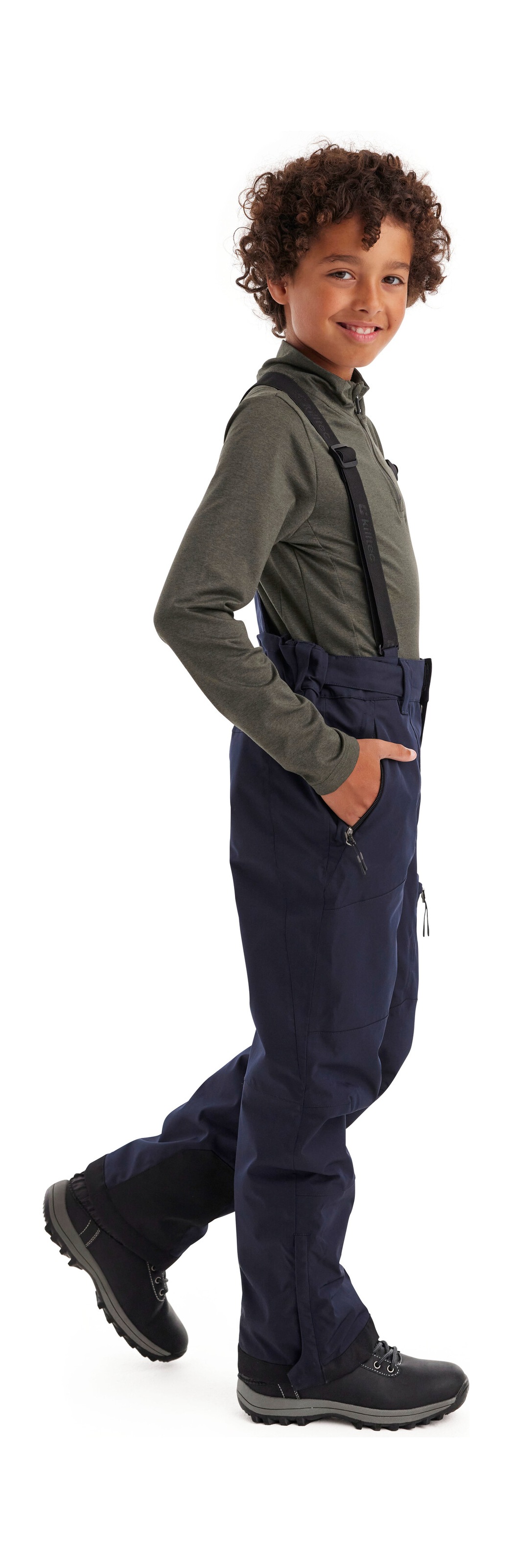 Thumbnail - Killtec Skihose "Boys Skihose 242" Wasserdichte Skihose mit abnehmbarem Latz und verstellbarem Bund