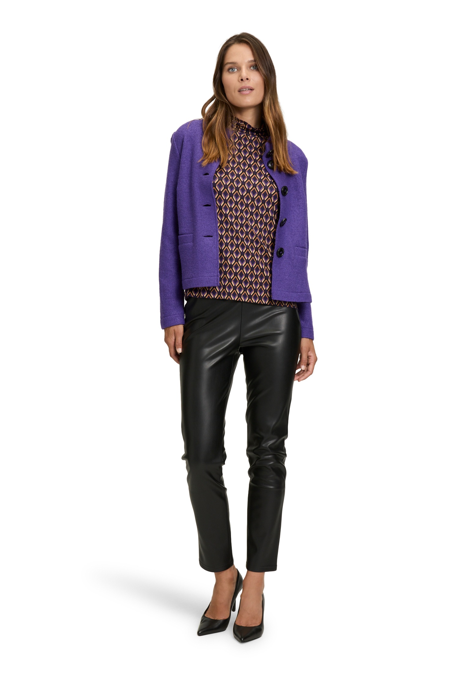 Betty Barclay Lederimitathose »Betty Barclay Kunstleder-Leggings Slim Fit«, Material