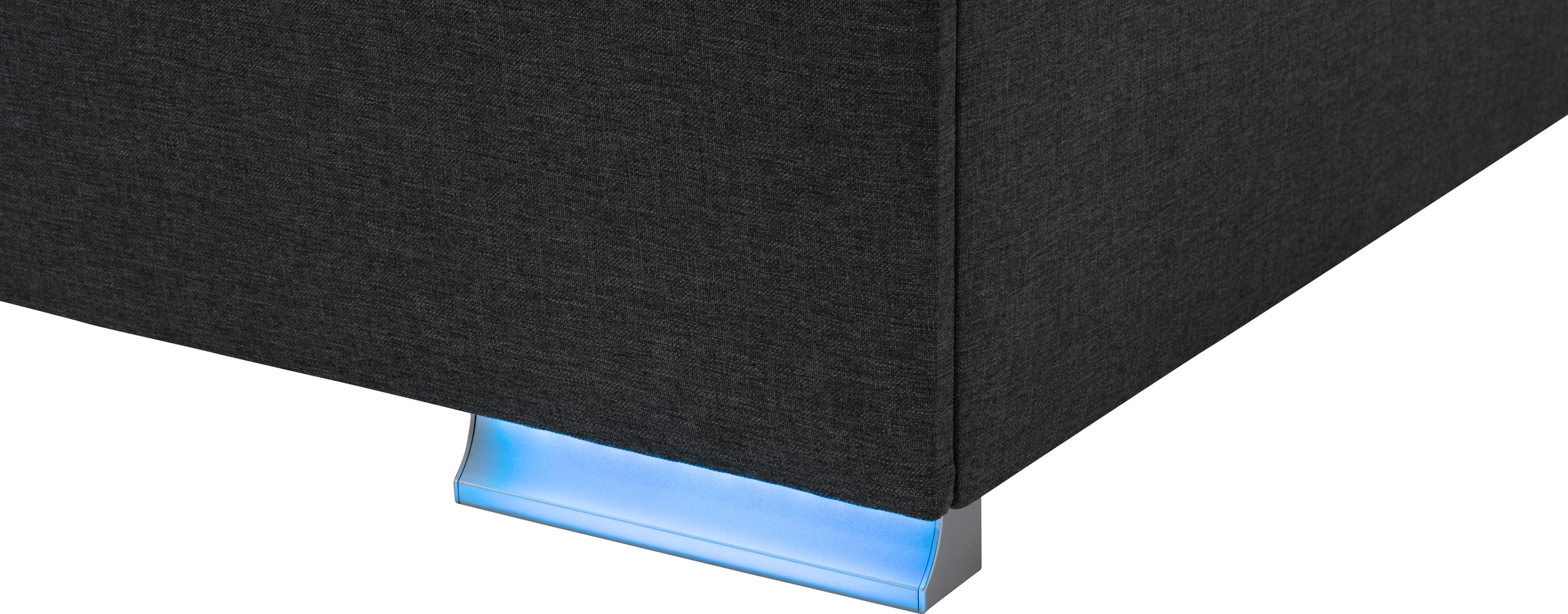 meise.möbel Boxspringbett »Las Vegas«, Füße und Kopfteil mit LED-Beleuchtung, mit Bettkasten und Topper