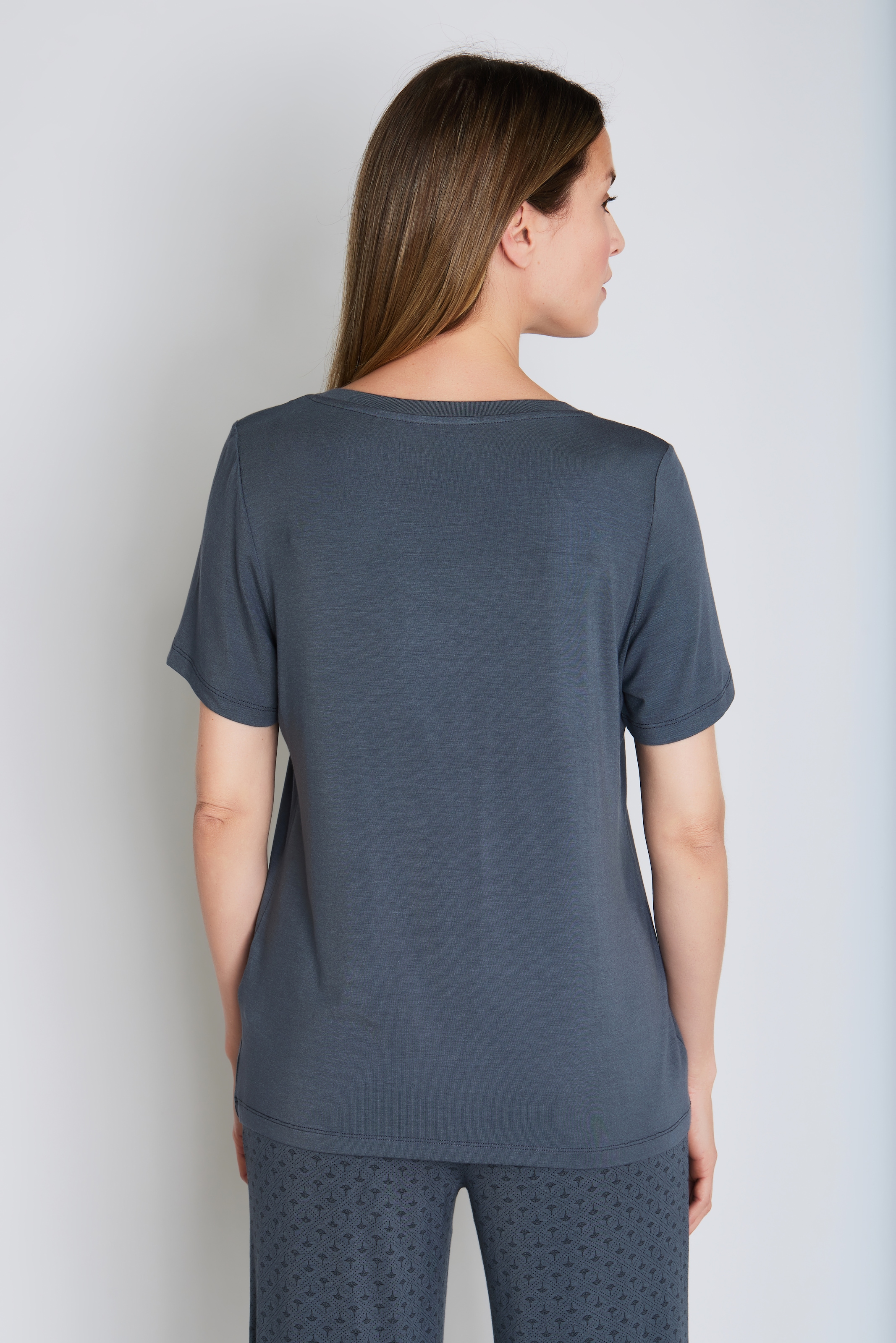 JOOP! Pyjamaoberteil »Luxe« mit dezenter Logostickerei