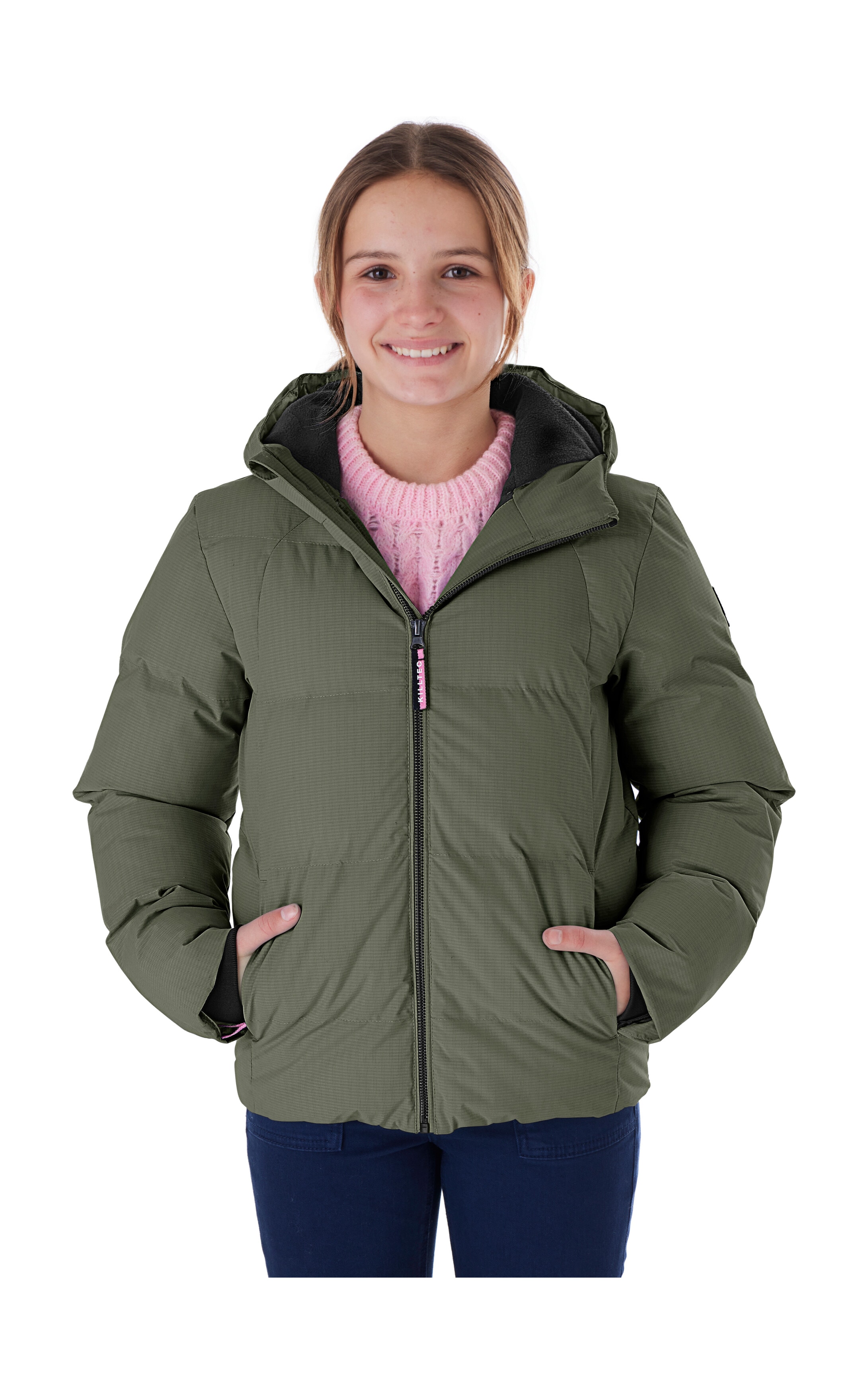 Killtec Steppjacke "KOW 357 GRLS QLTD JCKT" Wasserabweisende Mädchenjacke mit Kapuze, atmungsaktiv, warm