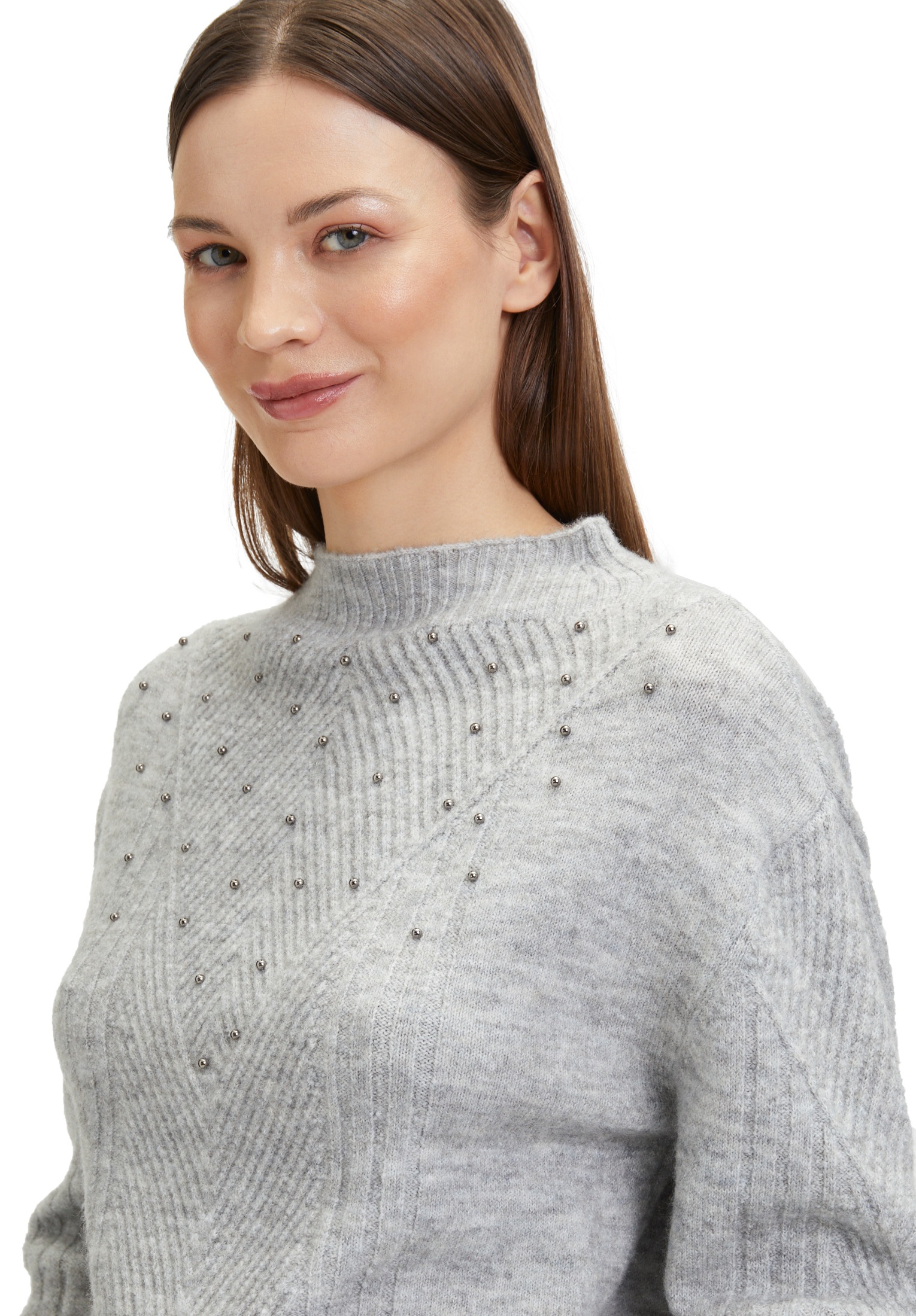 Betty&Co Strickpullover »Betty & Co Damen Strickpullover mit Perlen«, (1 tlg.), Perlen