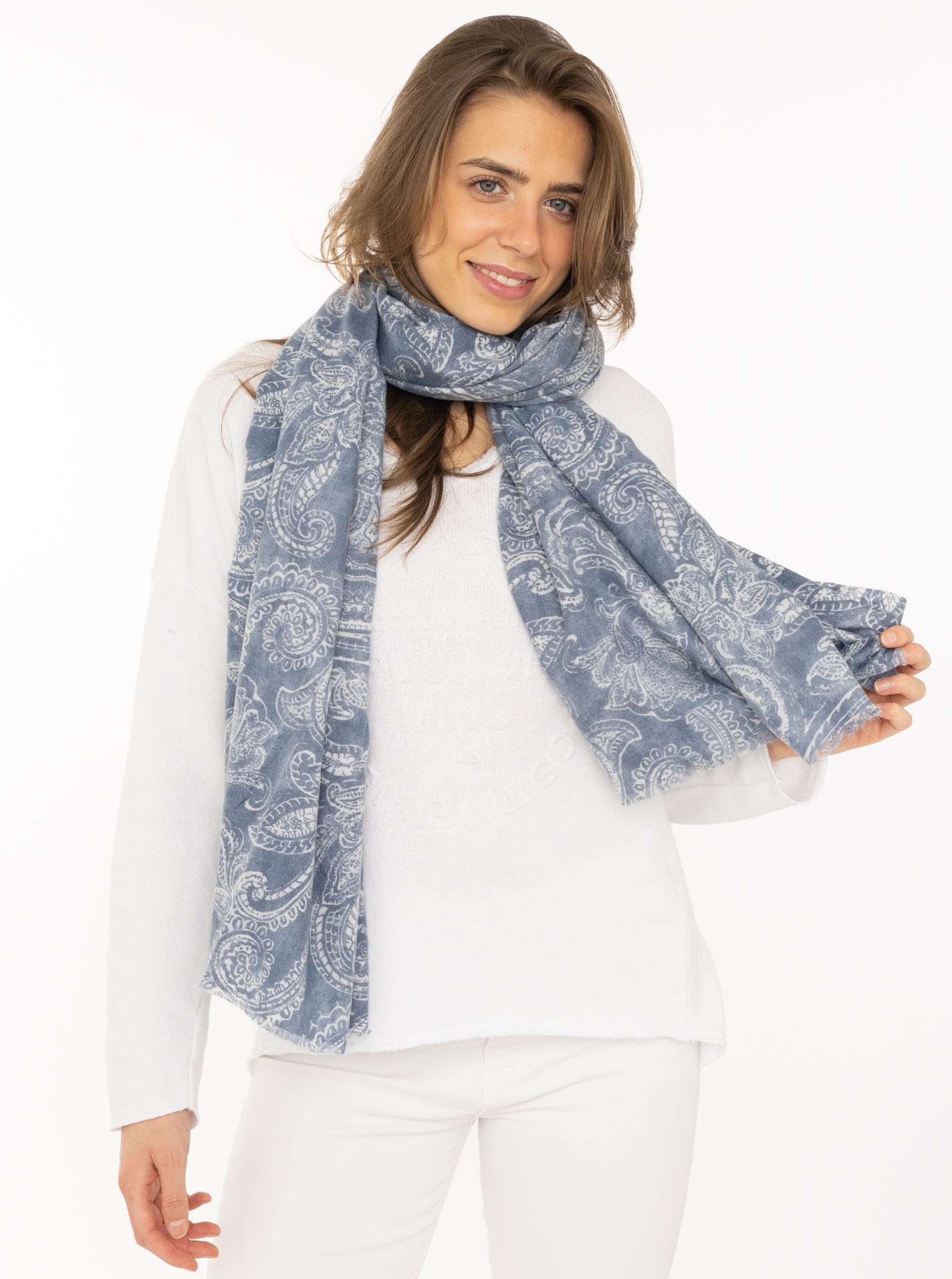 Zwillingsherz Schal ""Classic Paisley"" anschmiegsam, zeitloses Paisleymust günstig online kaufen