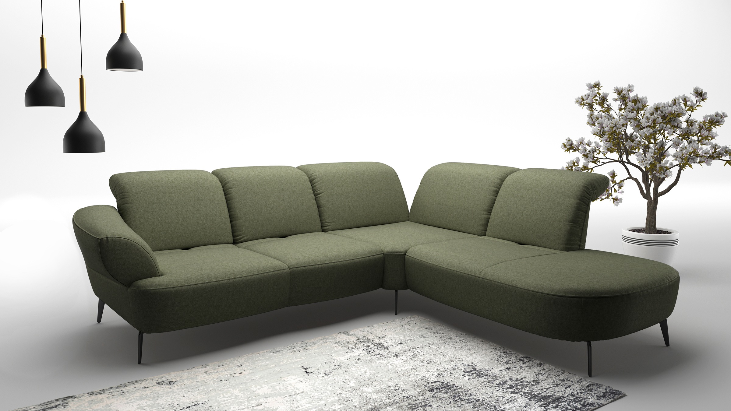 sit&more Ecksofa "Dance, L-Form, inkl. Sitztiefenverstellung", inkl. Click& günstig online kaufen