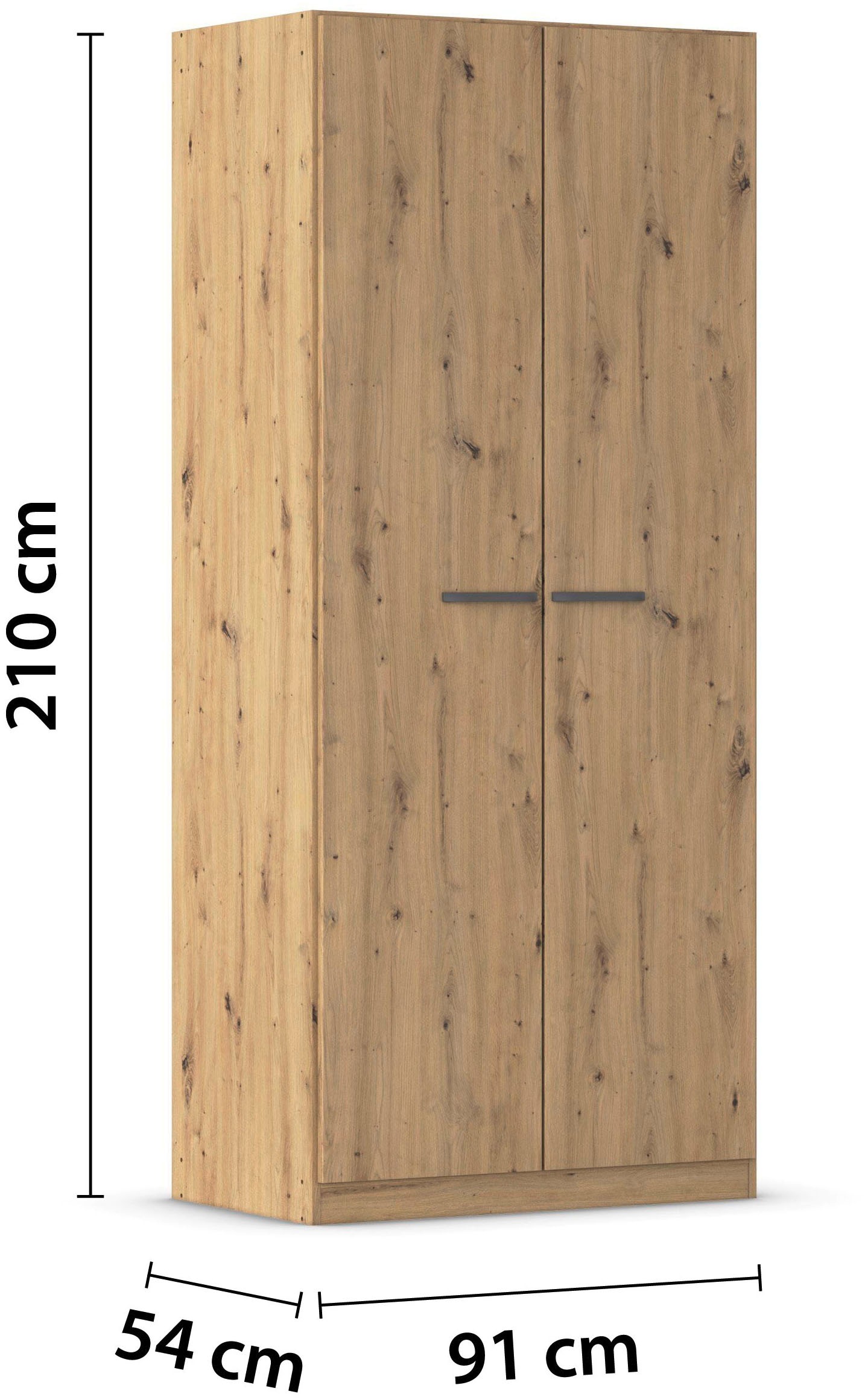 rauch Drehtürenschrank »Kleiderschrank Schrank Garderobe  OTELI inkl. Inneneinteilung« erhältlich in Breiten 91-360 cm, ab Breite 136cm inkl. Innenschubladen,  mit zusätzlichen Einlegeböden, optional mit Spiegel MADE IN GERMANY