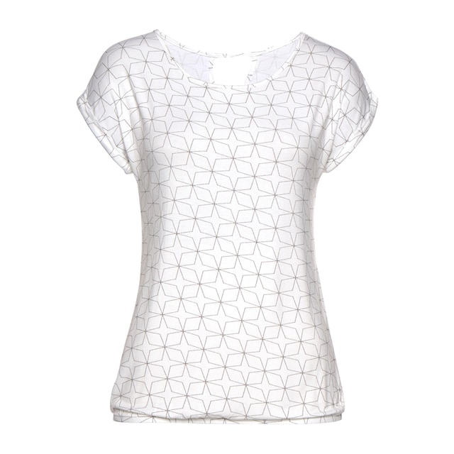 LASCANA T-Shirt, (2er-Pack), mit kleinem Cut-Out im Nacken für kaufen | BAUR