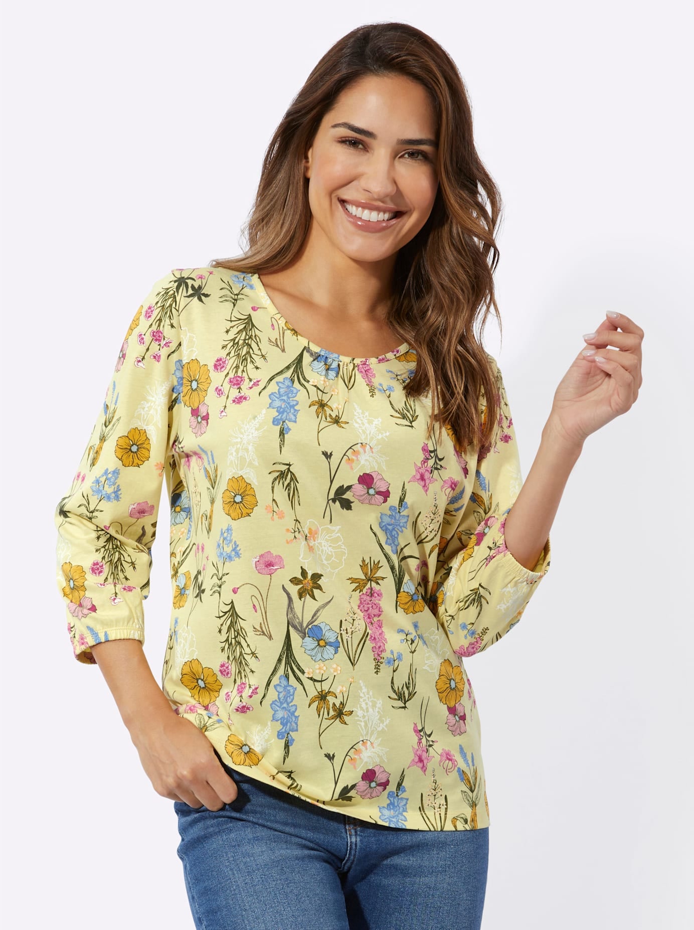 Classic Basics 3/4-Arm-Shirt "3/4-Arm-Shirt" 1 Stk. tlg. günstig online kaufen