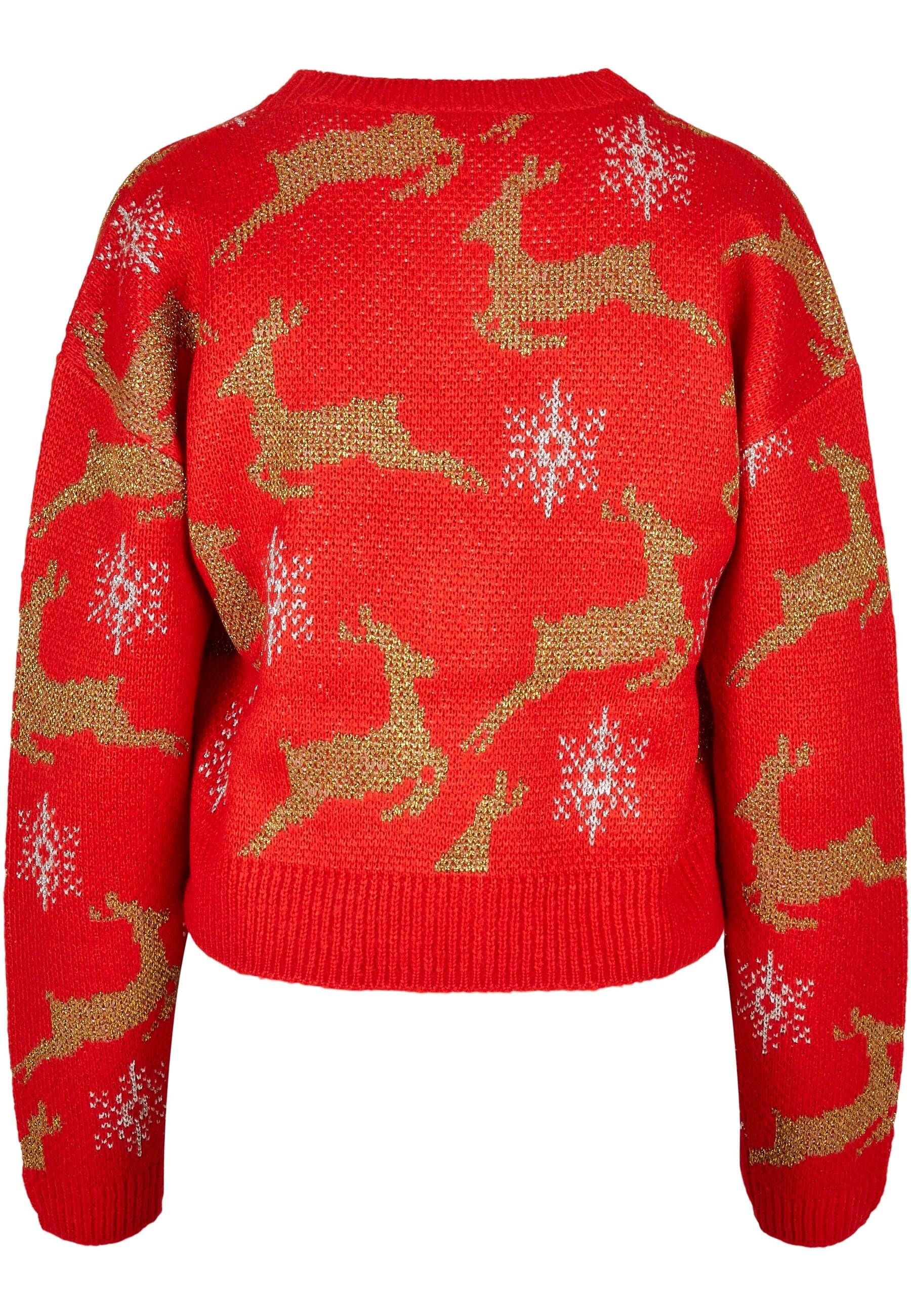 URBAN CLASSICS Cardigan »Urban Classics Damen Ladies Short Oversized Christmas Cardigan«