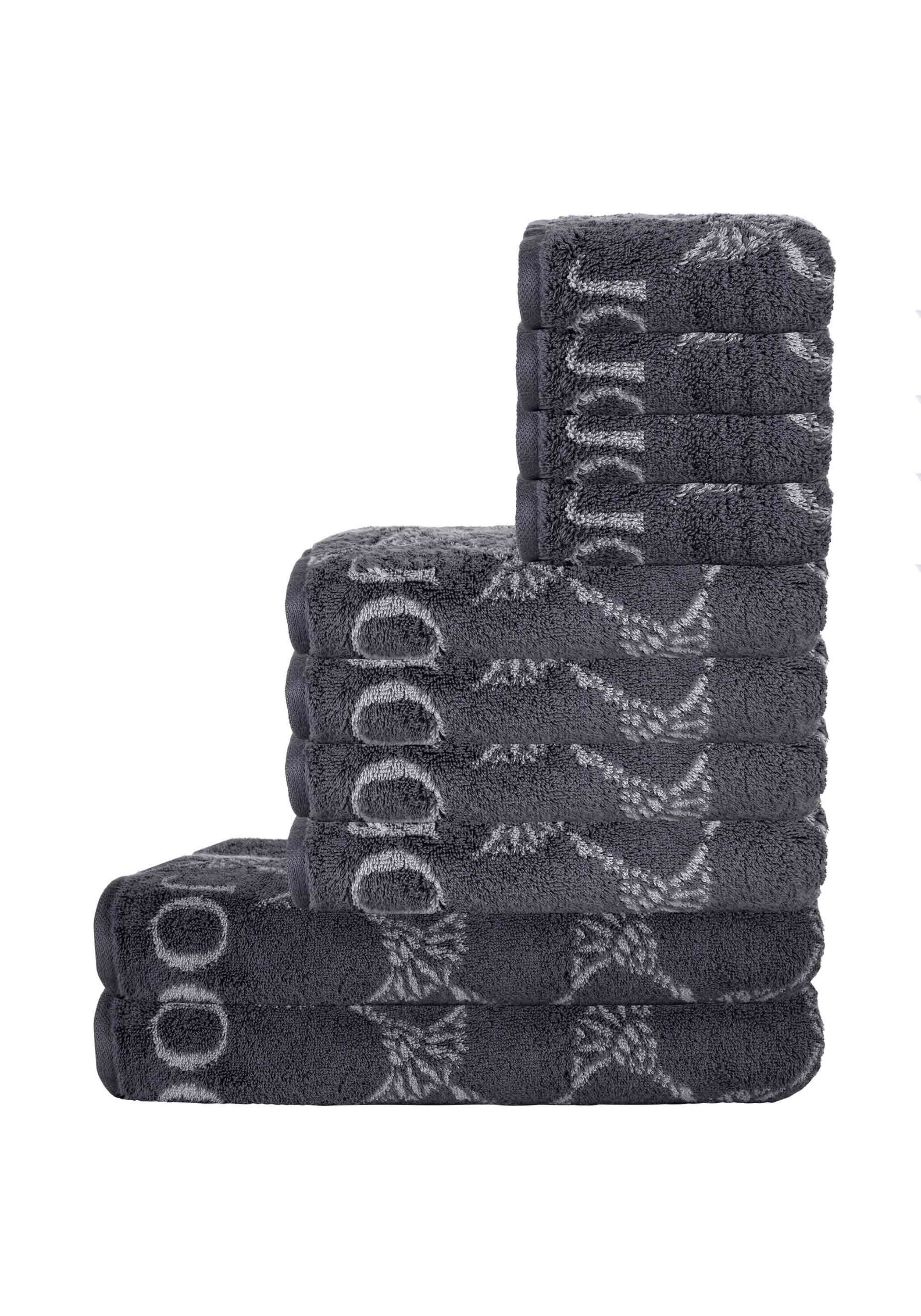 Handtuch JOOPanthrazit, Obermaterial: 100% Baumwolle CO., Handtücher, "Handtuch 10er Pack"