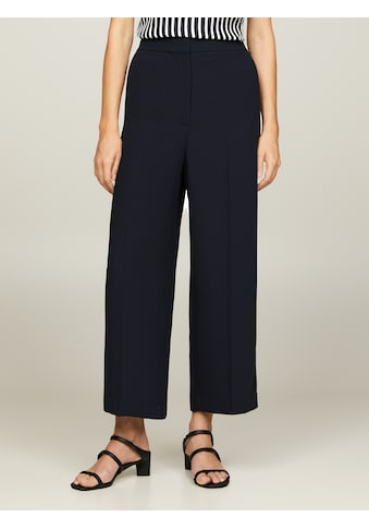 Bügelfaltenhose »FLUID TWILL WIDE LEG CROP«, mit Bügelfalten