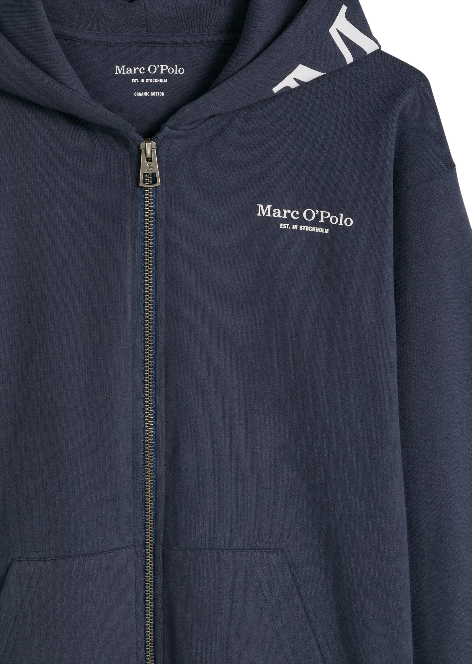 Marc O'Polo Outdoorjacke »aus softem Bio-Baumwoll-Sweat« mit Kapuze