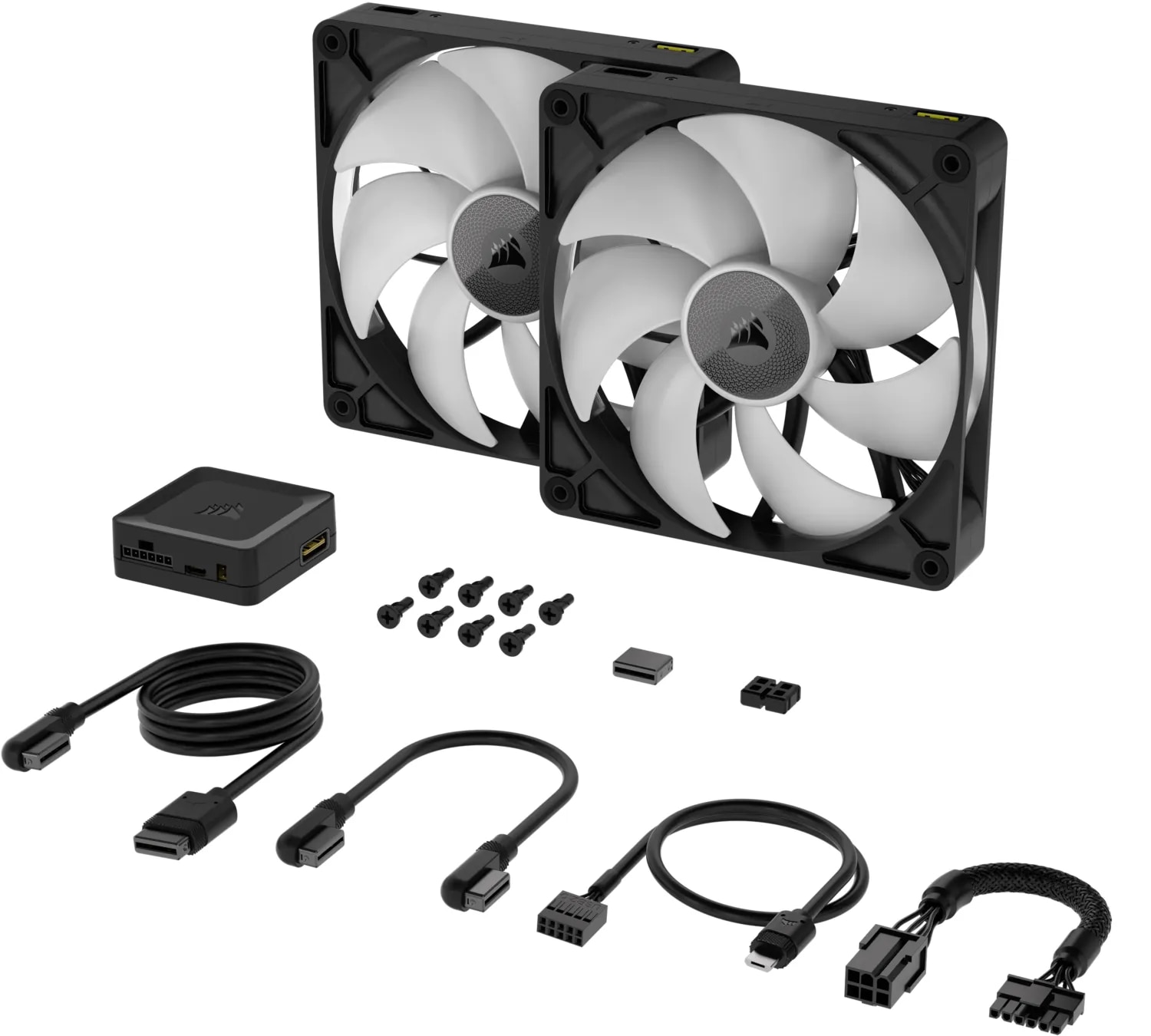 Corsair CPU Kühler »iCUE LINK RX140 RGB 140-mm-PWM-Lüfter-Zweier-Starter-Kit«