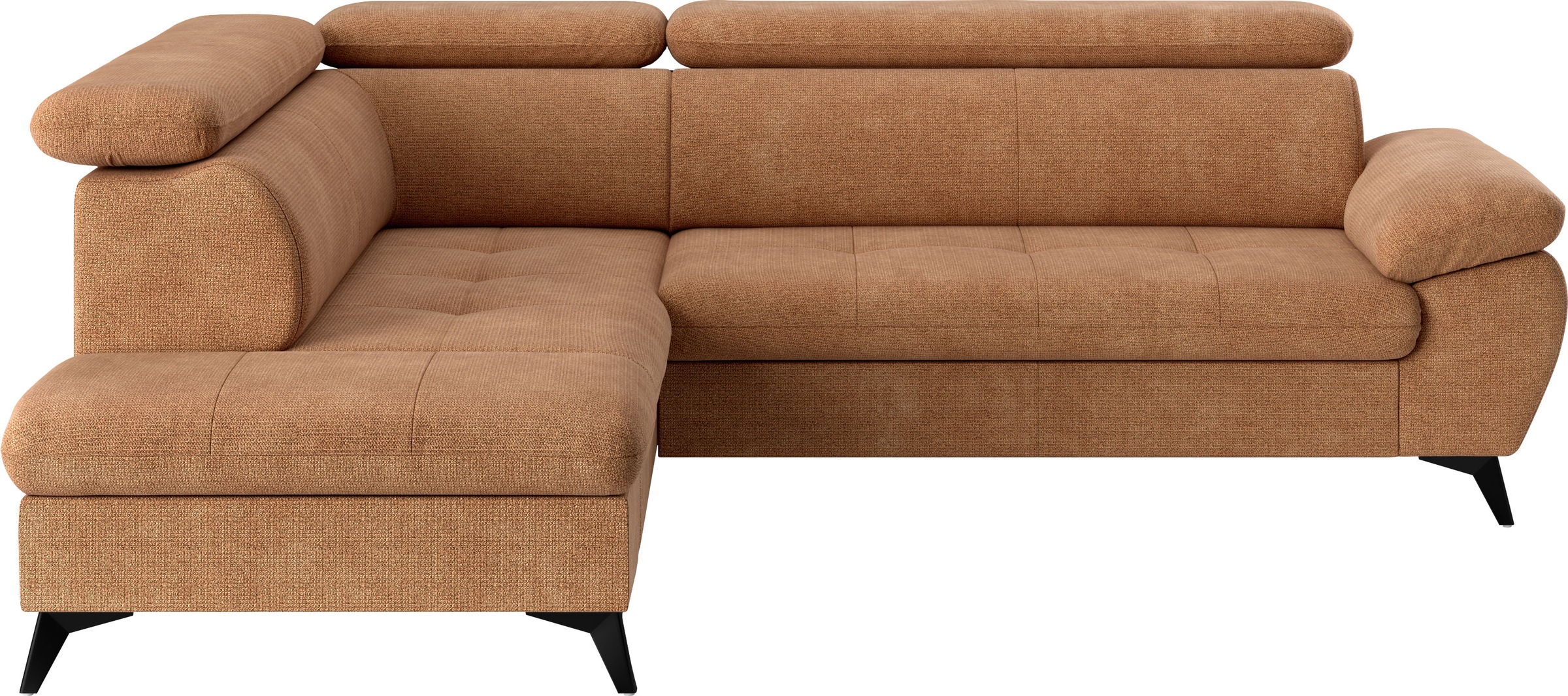 COTTA Ecksofa "Hudson L-Form, B: 256 cm" mit Kopfteilverstellung, optional günstig online kaufen