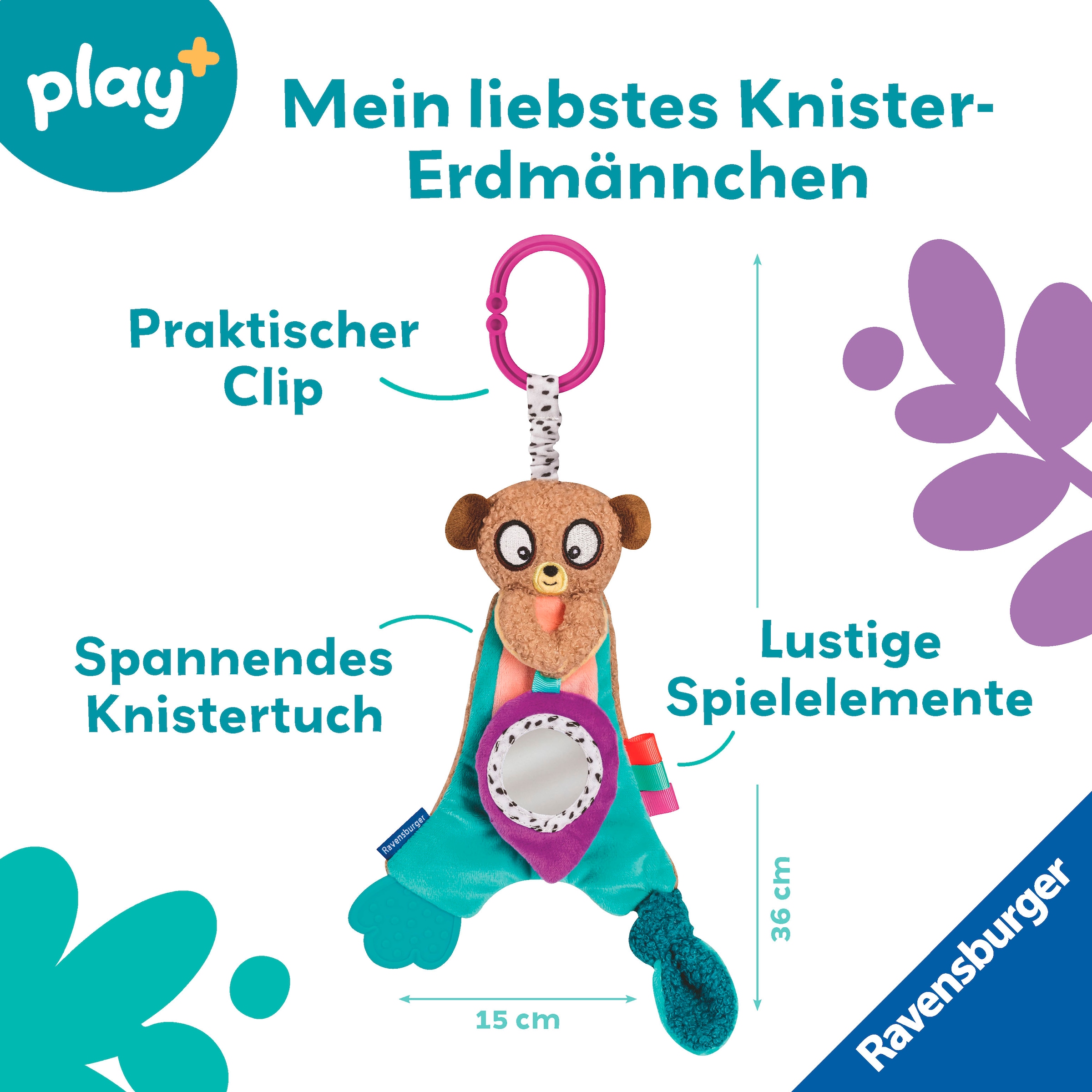 Ravensburger Greifspielzeug »Play+ Knister-Erdmännchen«