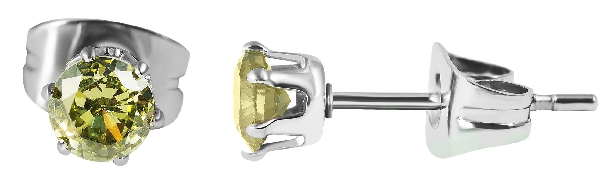 Adelia´s Paar Ohrhänger "Damen Ohrringe – Ohrstecker aus Edelstahl mit Zirk günstig online kaufen