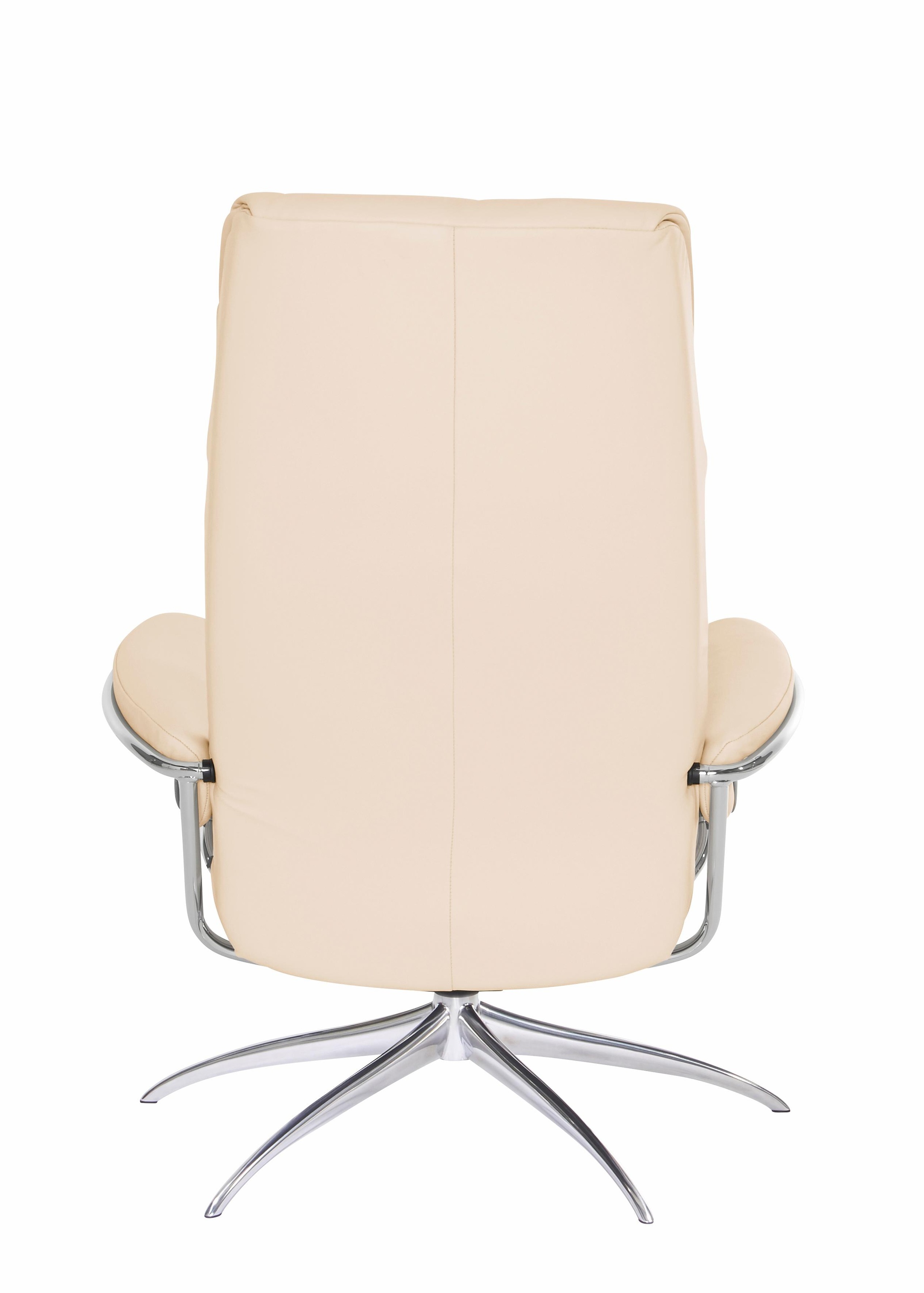 Stressless® Relaxsessel »London«, (Set, Relaxsessel mit Hocker), mit Hocker, High Back, mit Star Base, Gestell Chrom