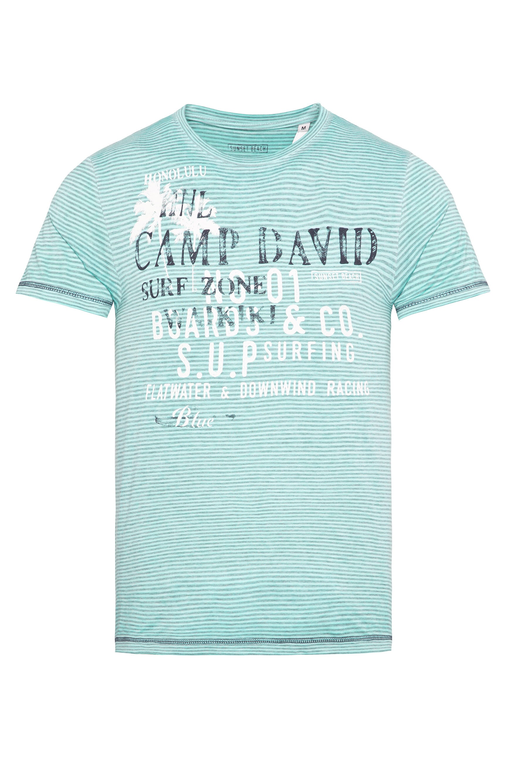 CAMP DAVID Rundhalsshirt, mit Ausbrenner-Effekten