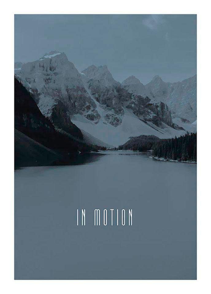 Komar Poster »Word Lake In Motion Steel«, Natur, (1 St.), Kinderzimmer,  Schlafzimmer, Wohnzimmer | BAUR