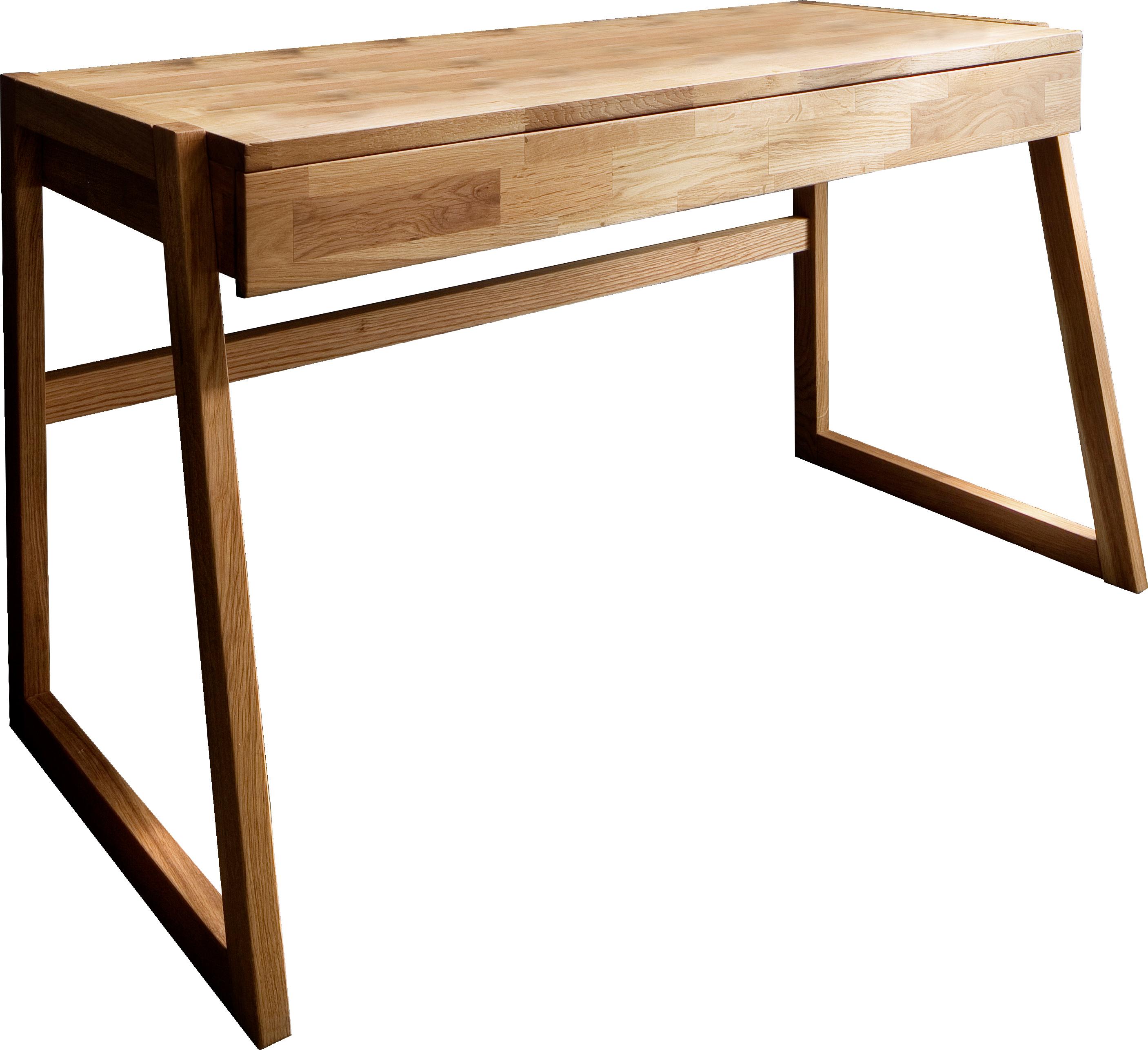 Home affaire Laptoptisch "Dura - Holzschreibtisch aus Massivholz mit Soft-Close Schublade" aus Massivholz, mit Soft-Close Funktion der Schubladen