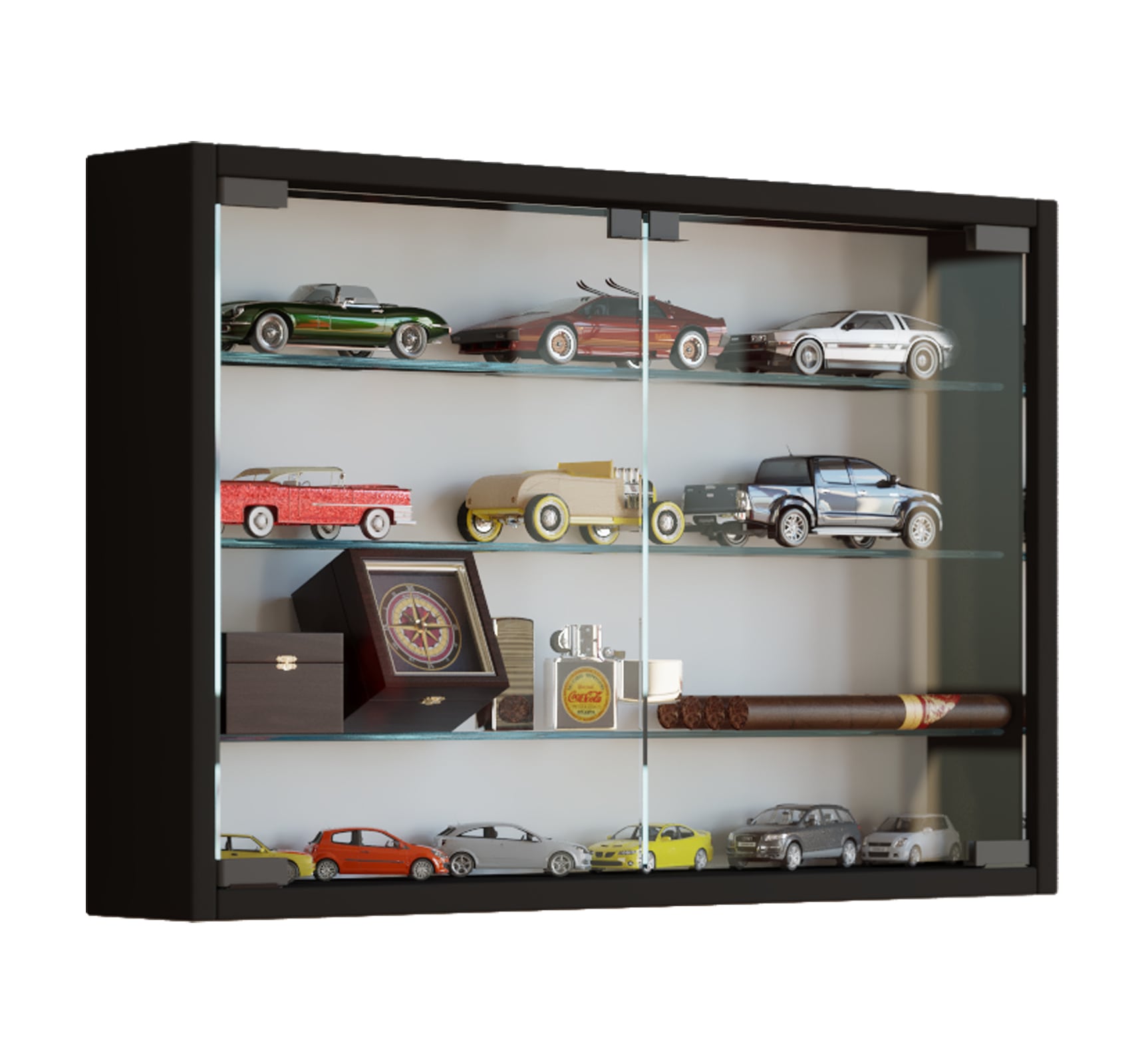 Vcm Schwarz Vitrine + Buffetschrank, Mandosa - Image 5
