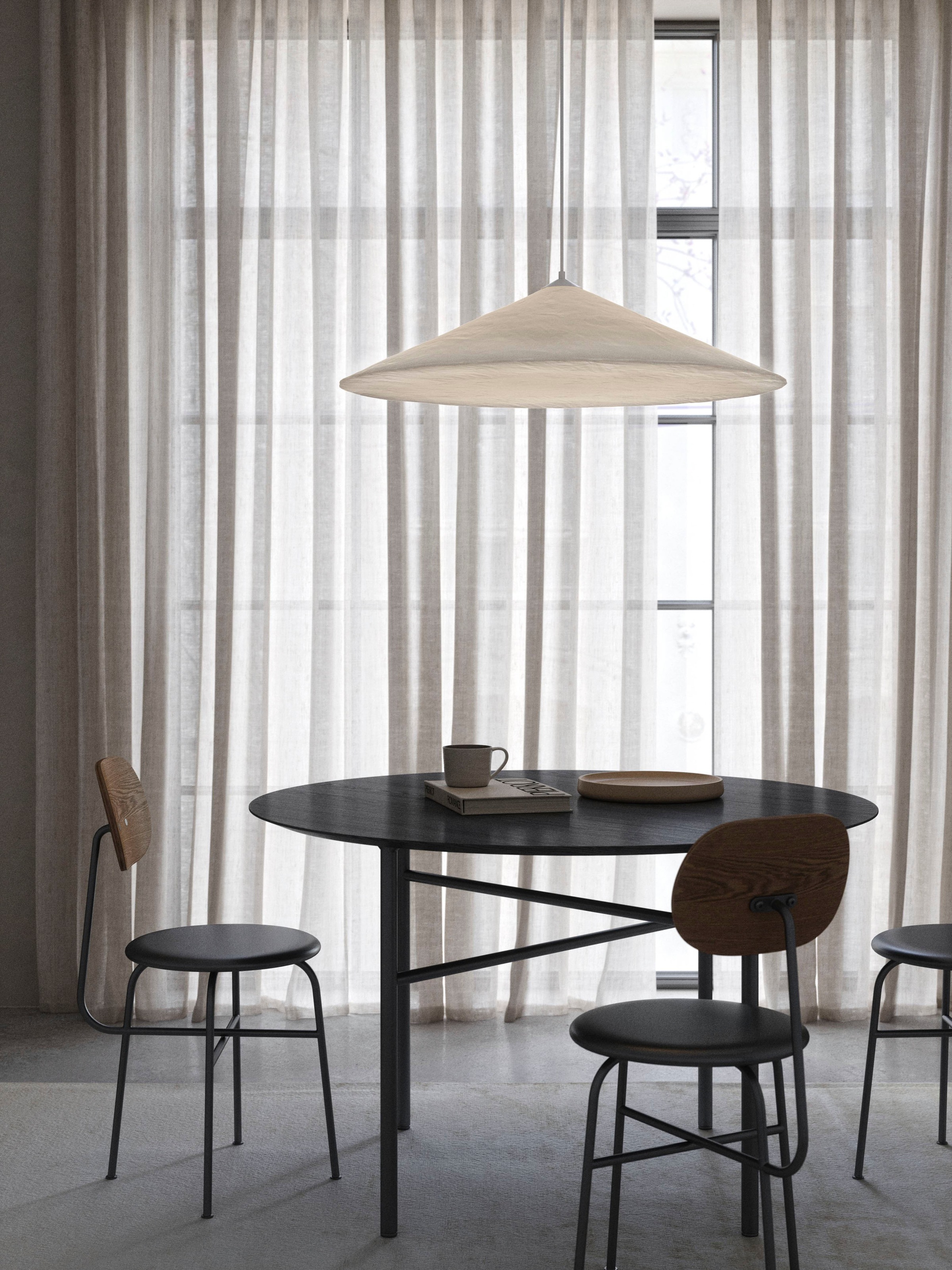 design for the people Pendelleuchte »Hill«, Leuchtmittel E27 | ohne Leuchtmittel, Moderner Japandi-Stil, modernes und dennoch zeitloses Design