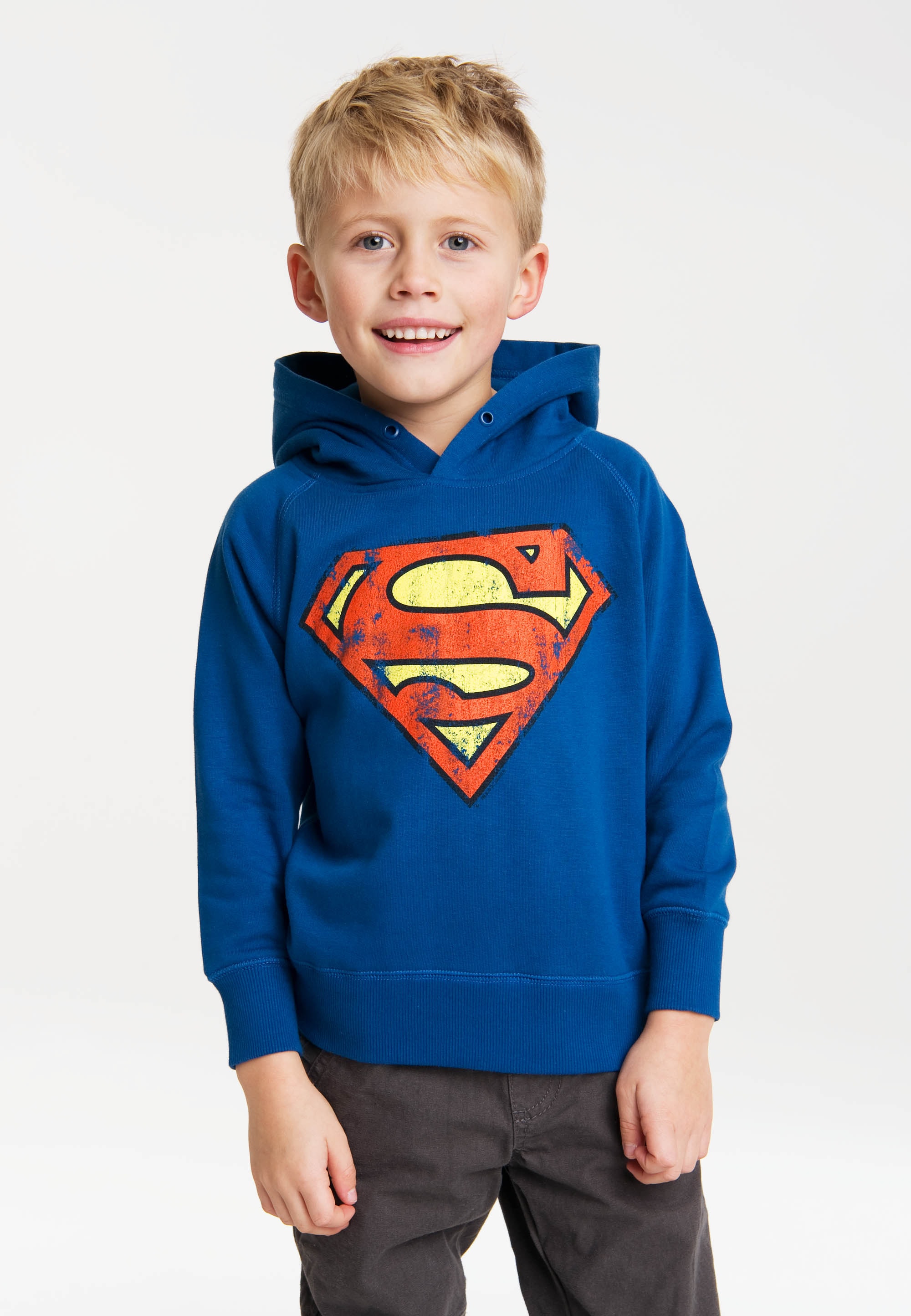 LOGOSHIRT Kapuzensweatshirt "DC - Superman Logo", mit Superman-Logo