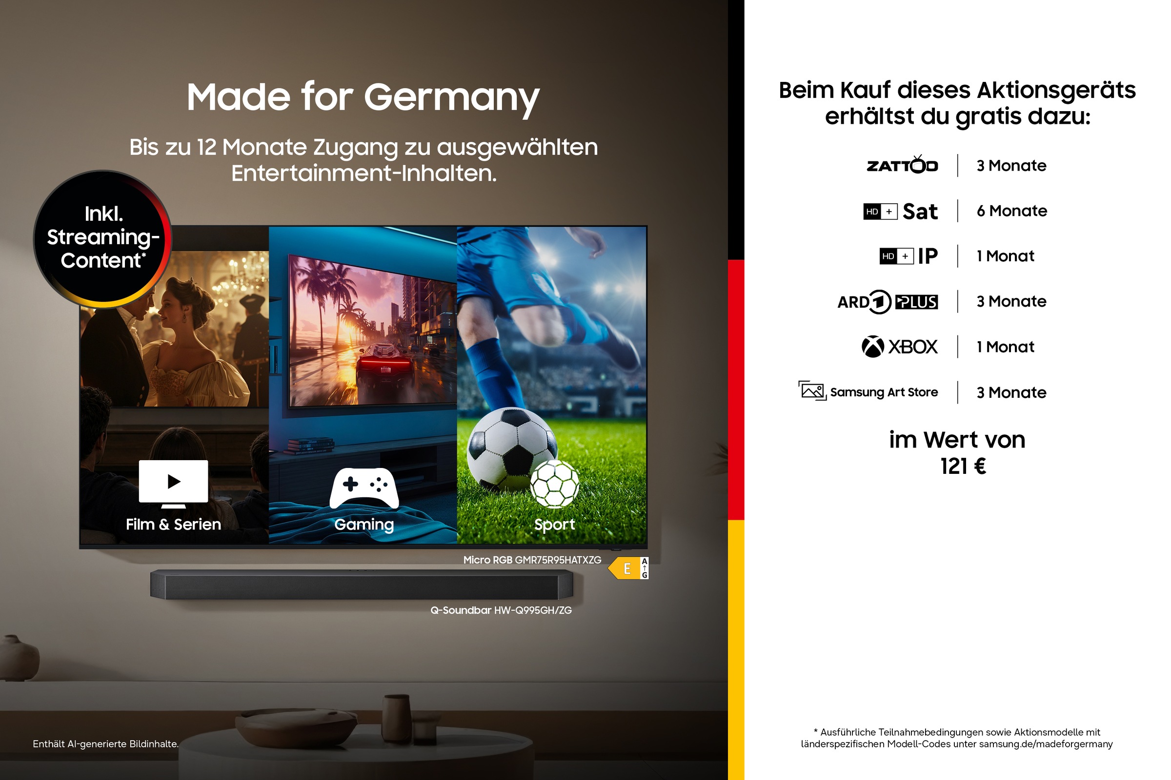 Samsung LED-Fernseher »UE27LSM7FAX« 68 cm/27 ″ QHD Smart-TV