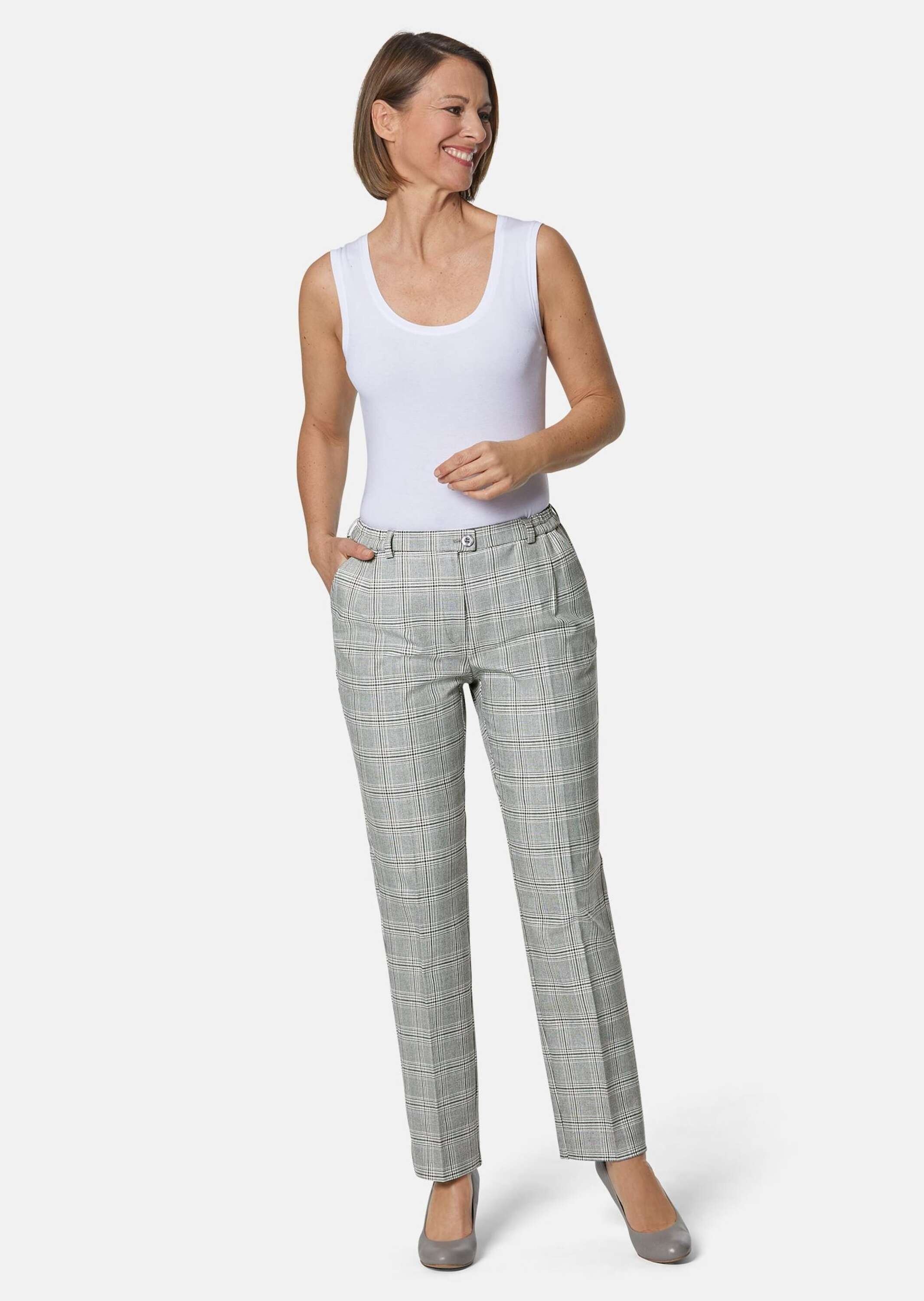 GOLDNER 2-in-1-Hose "Kurzgröße Karohose Carla" günstig online kaufen