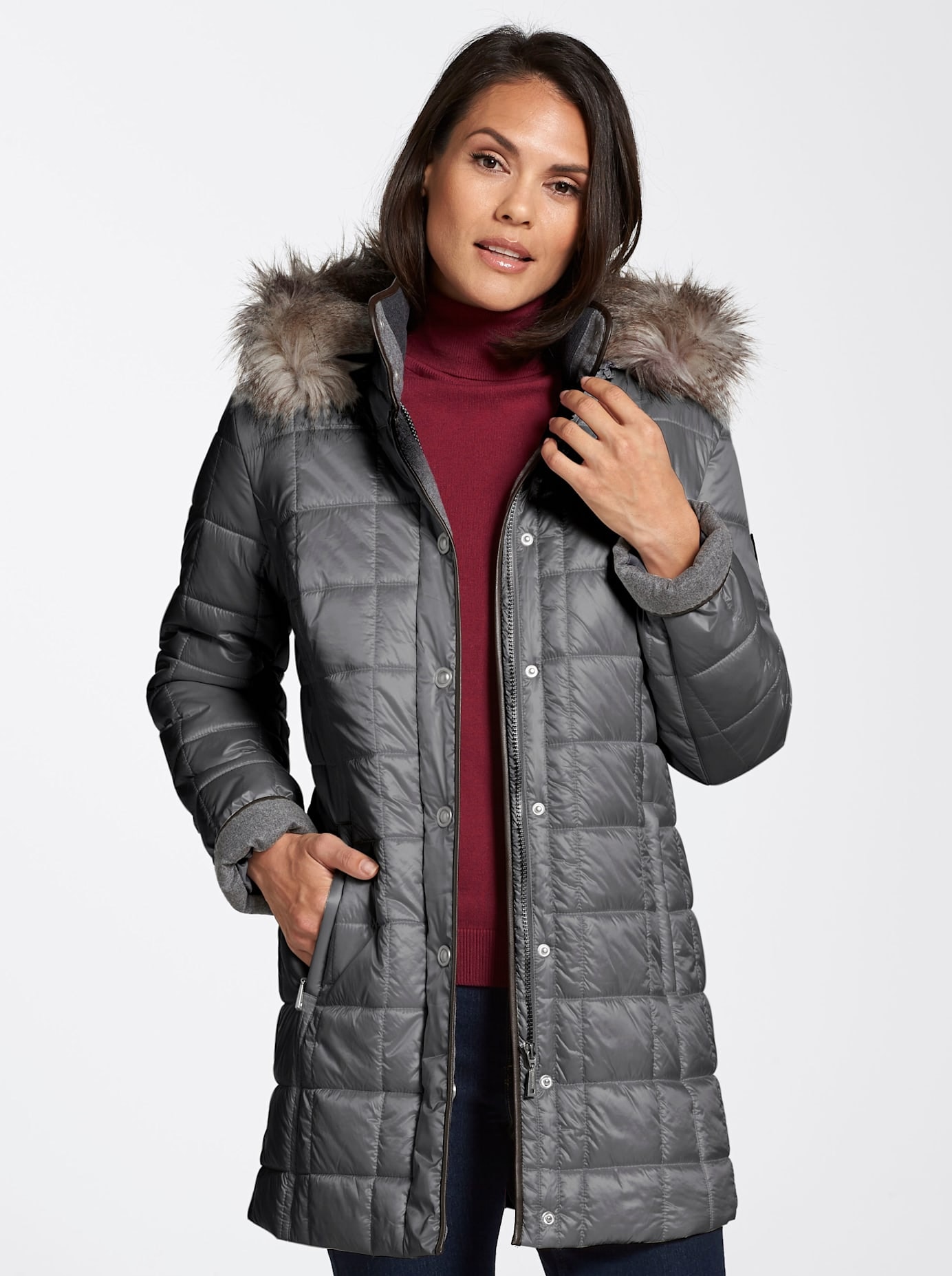 Casual Looks Steppjacke, mit Kapuze