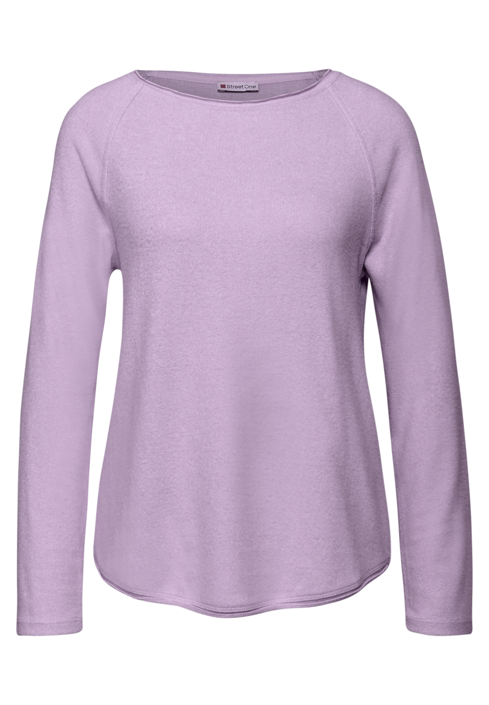STREET ONE Langarmshirt, aus softem Materialmix