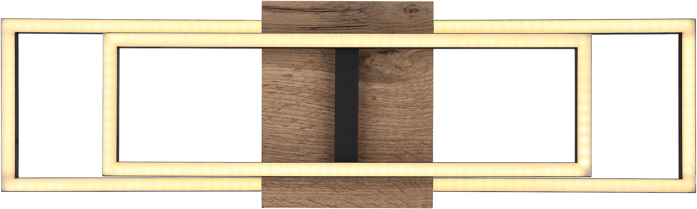 GLOBO LIGHTING LED Deckenleuchte »KENDRA«, Leuchtmittel LED-Modul | LED fest integriert, Deckenlampe/Wohnzimmer/Schlafzimmer/modern/Holz