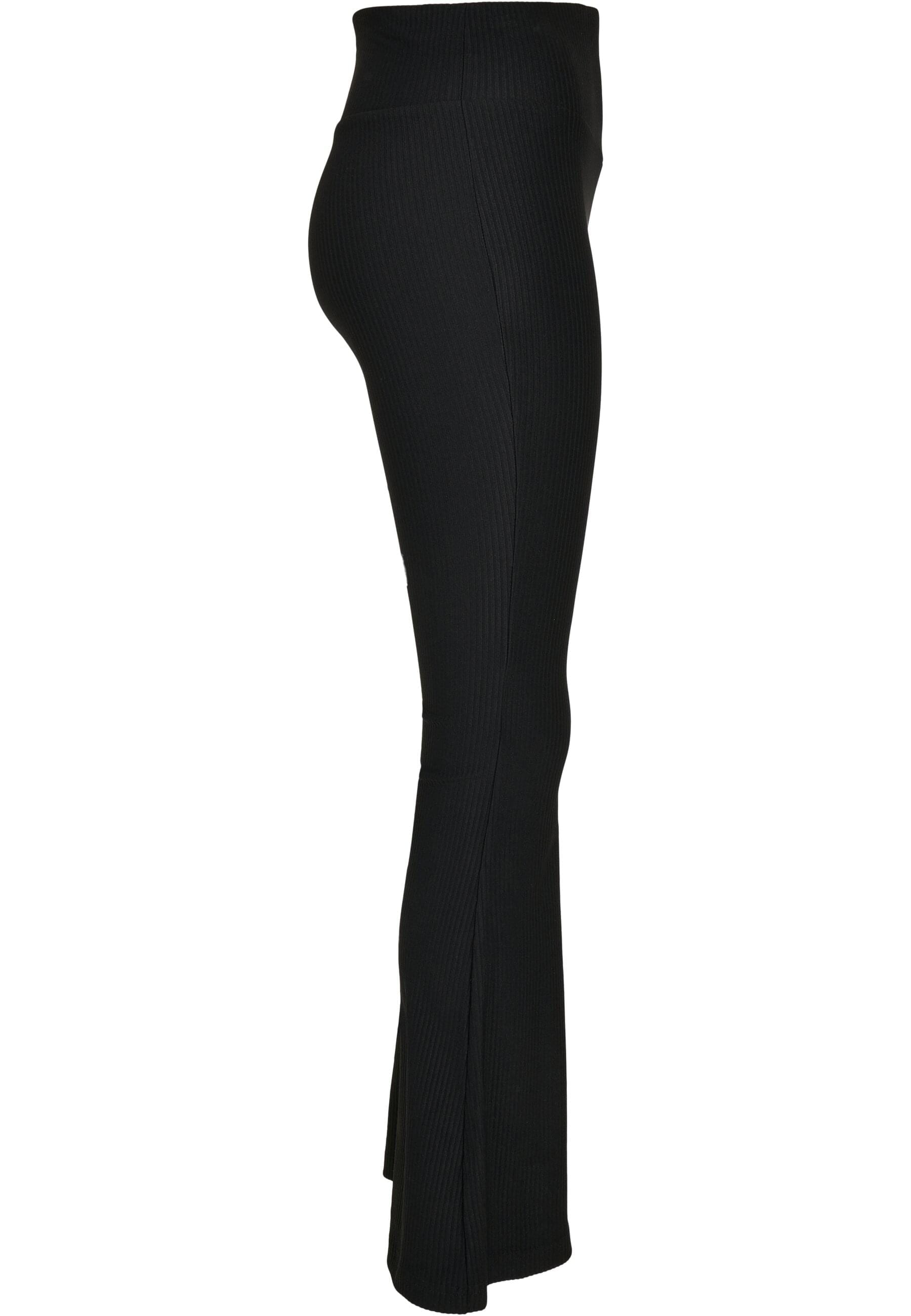 URBAN CLASSICS Leggings »Urban Classics Damen Ladies High Waist Rib Boot Cut Leggings«, (1 tlg.)