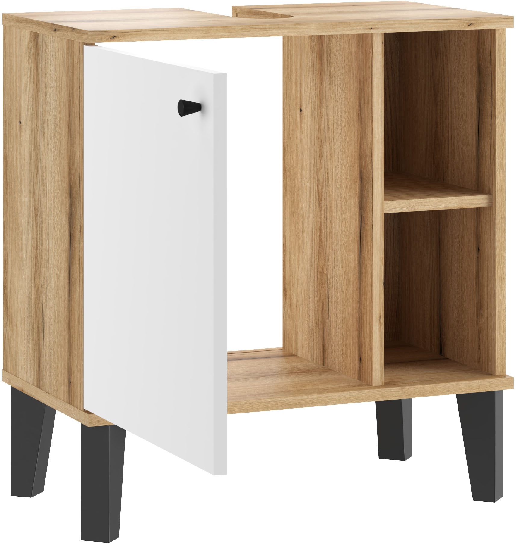 Home affaire Waschbeckenunterschrank "Oslo, Waschtisch mit Knopfgriff, Bads günstig online kaufen