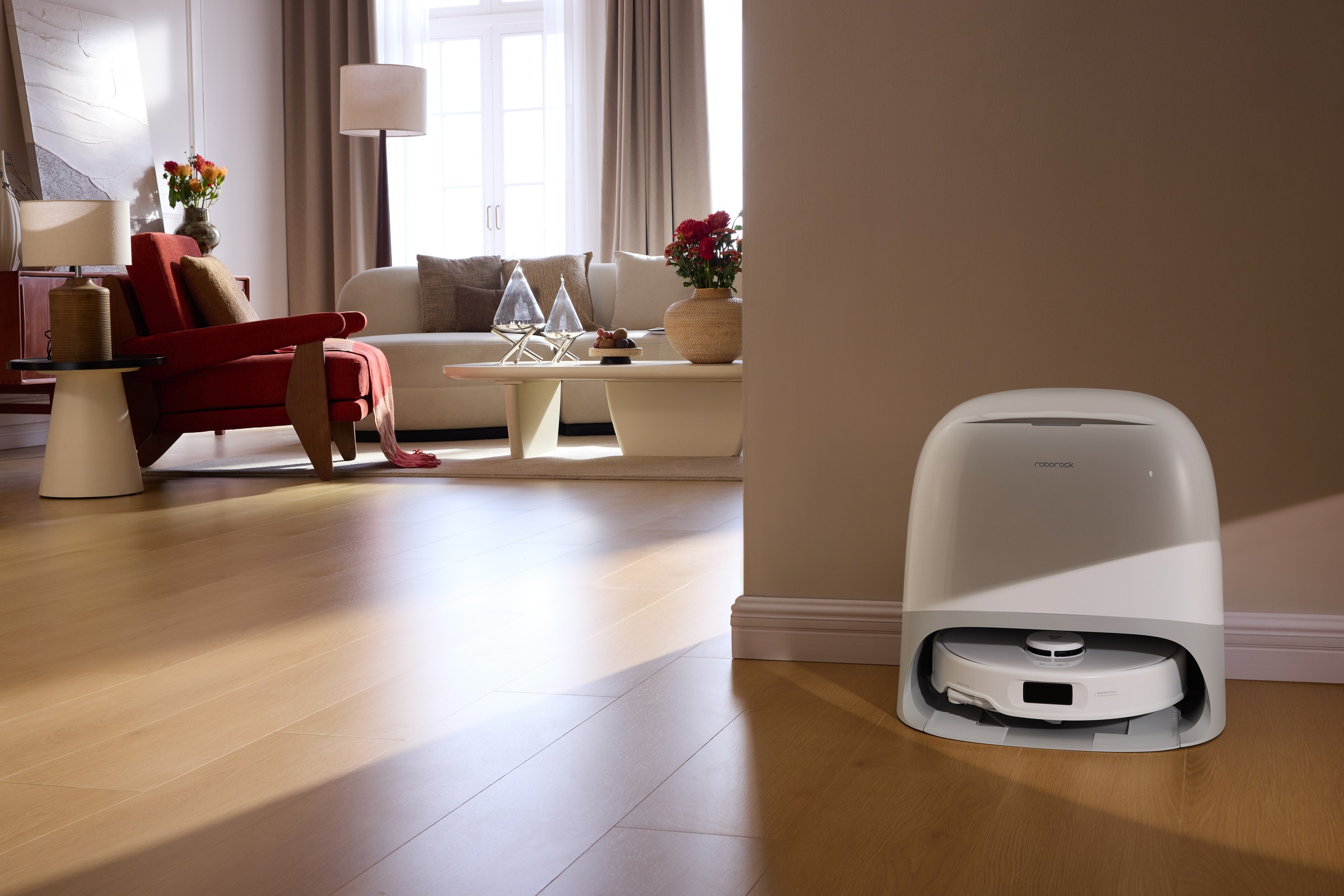 Roborock Saugroboter "Qrevo Curv 5A1, mit Wischfunktion, automatisches Entl günstig online kaufen