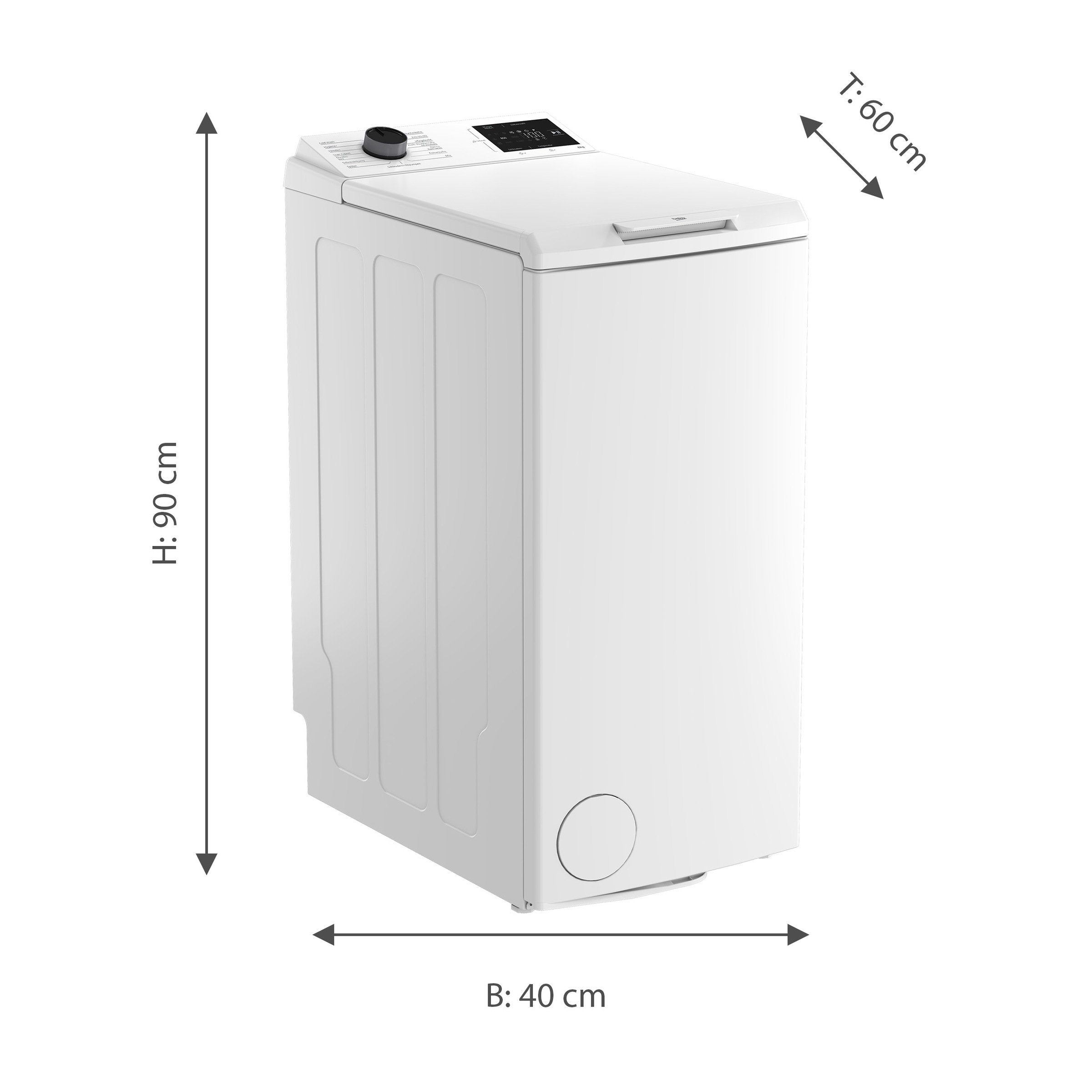BEKO Waschmaschine Toplader »BTLO 62B W CW« 6 kg 1200 U/min Das Spezialprogramm StainExpert entfernt bis zu 24 Fleckenarten