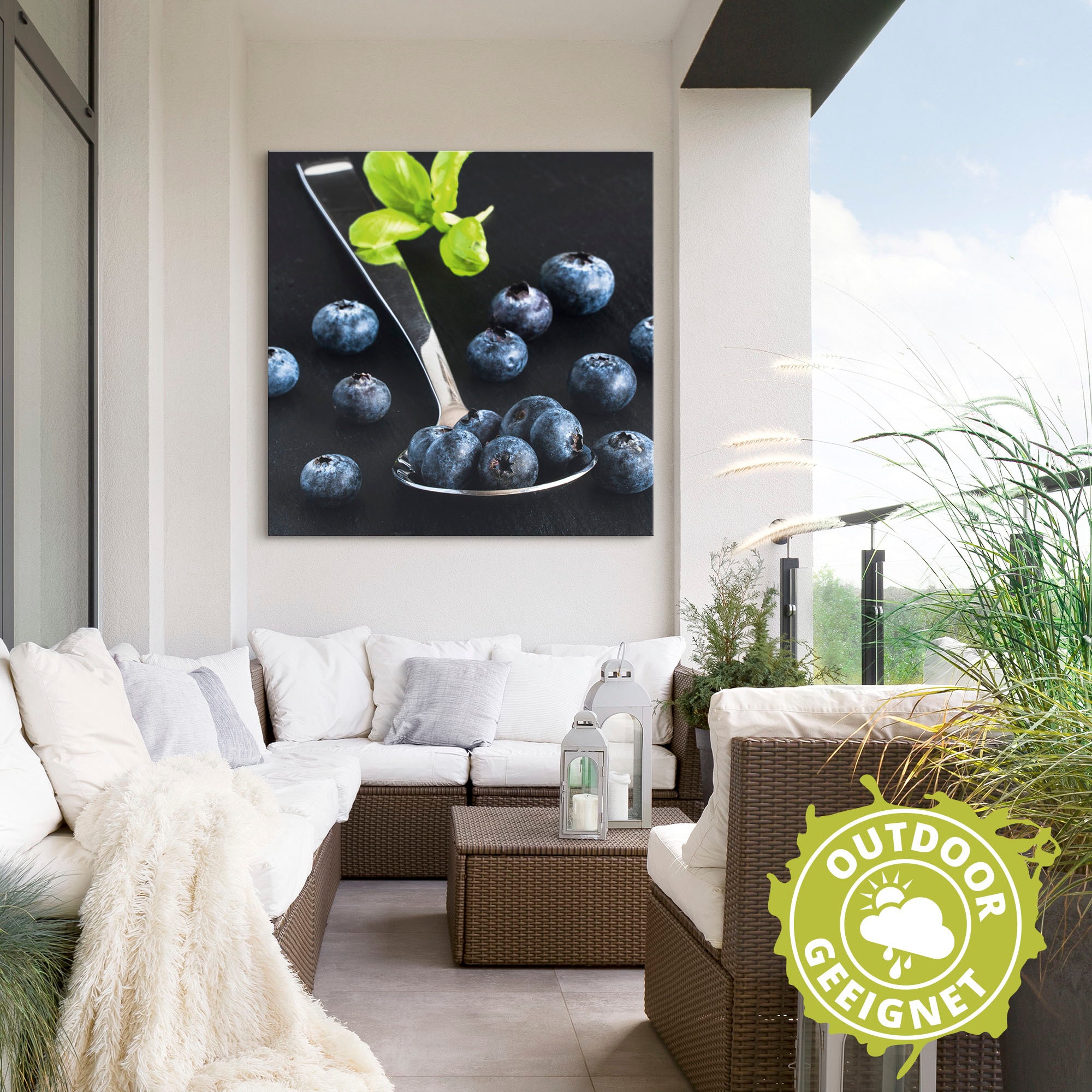 Artland Wandbild »Heidelbeeren, gesund und lecker«, Obst Bilder, (1 St.), als Alubild, Leinwandbild, Wandaufkleber oder Poster in versch. Größen