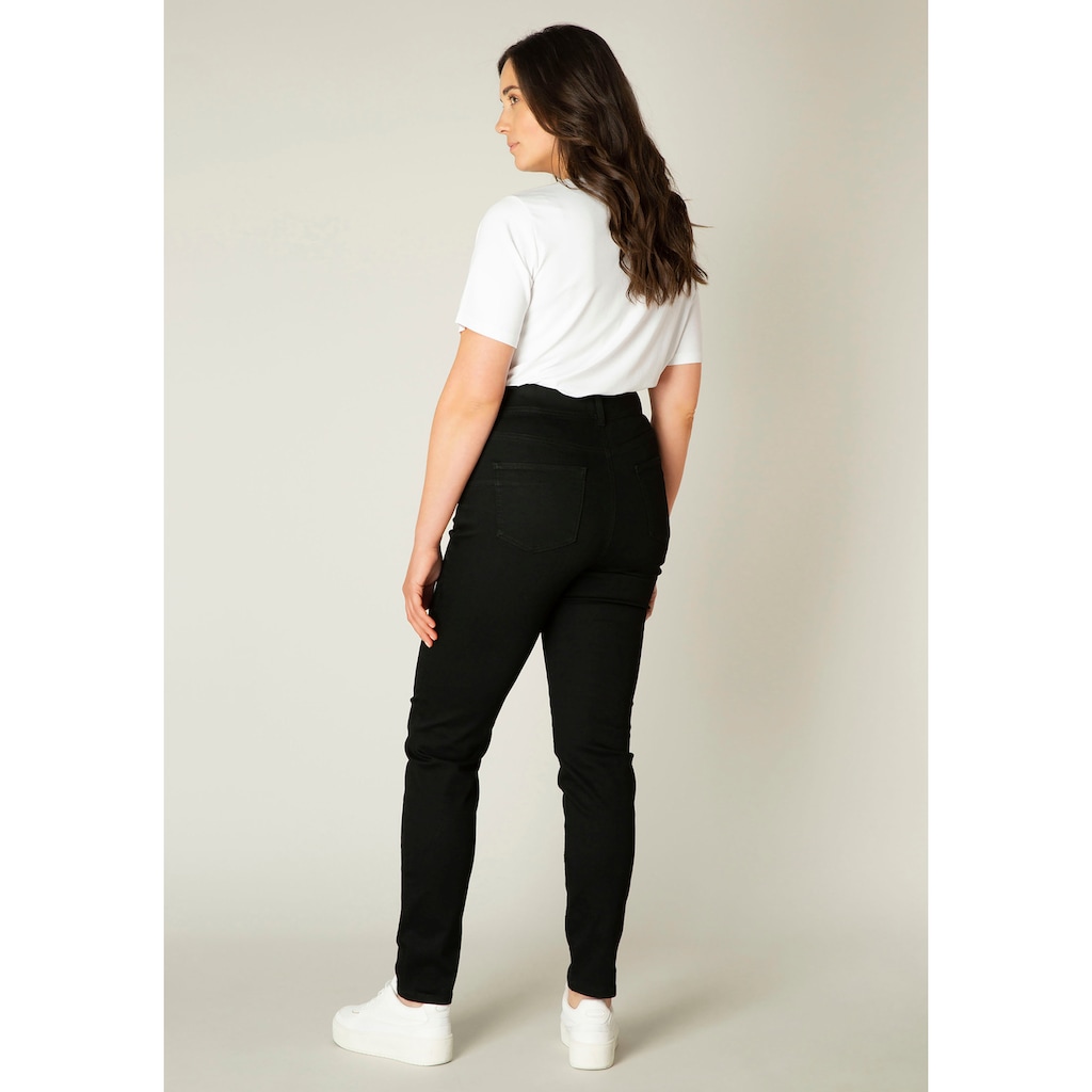 Base Level Curvy Jeansjeggings »Tessa«, Bequeme Schlupfform mit angedeuteten Taschen die nicht auftragen