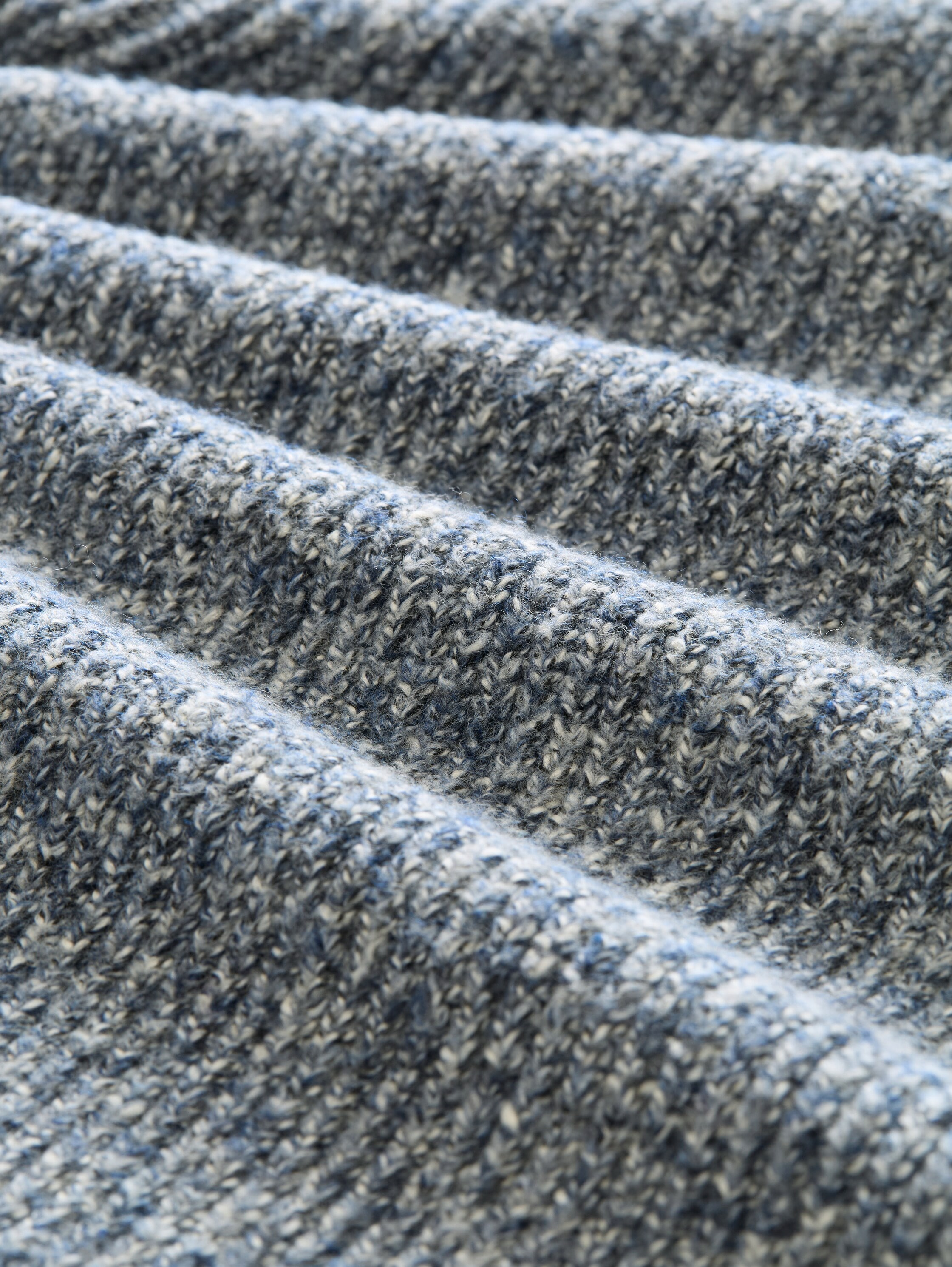 TOM TAILOR Strickcape mit Stehkragen / meliert / mit Stretch