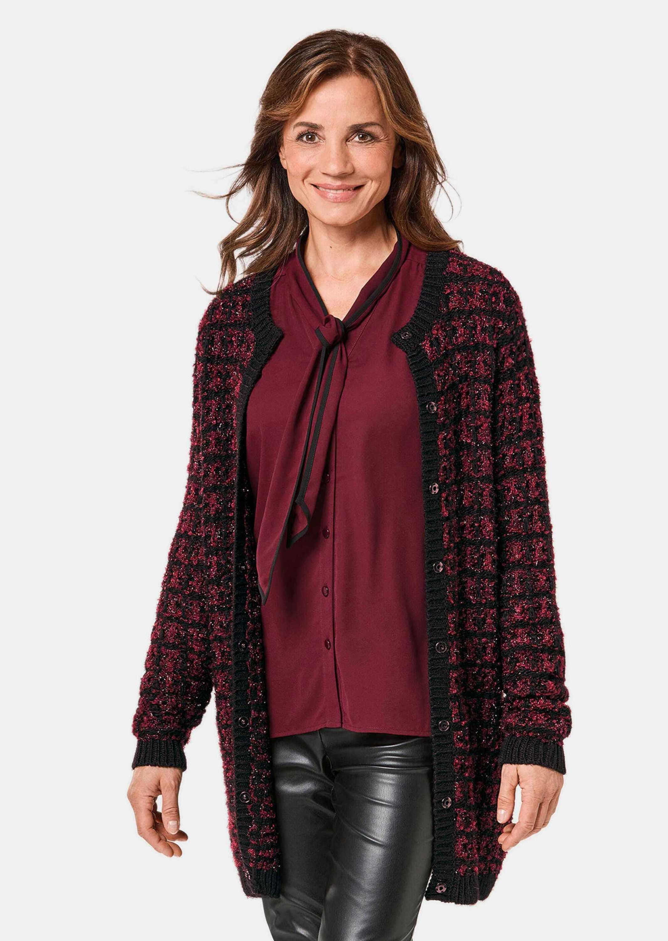 GOLDNER Strickjacke »Strickcardigan Schicker Strickcardigan mit Glanzgarnen«