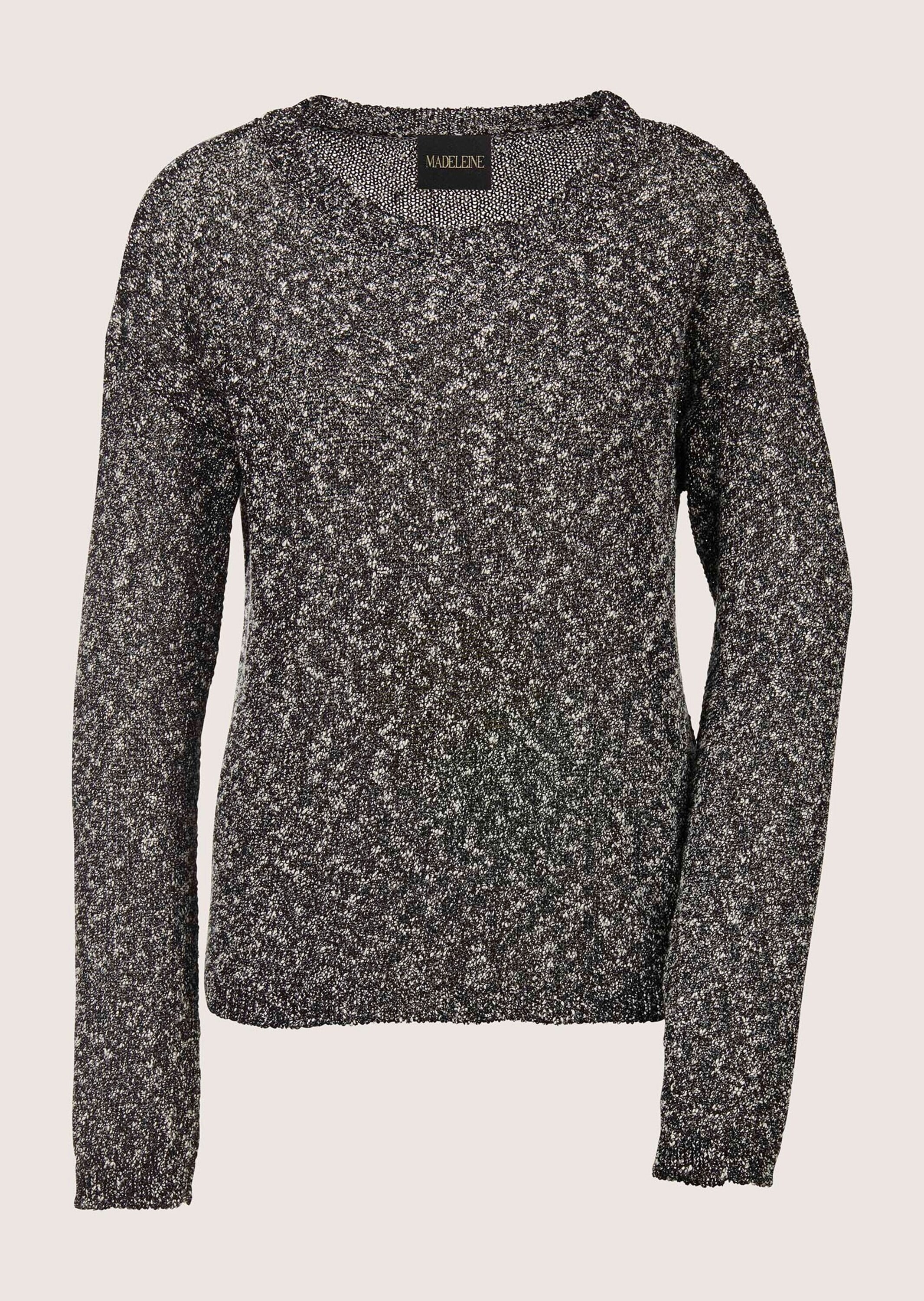 MADELEINE Longpullover "Pullover Pullover mit Metallic-Effekt" günstig online kaufen