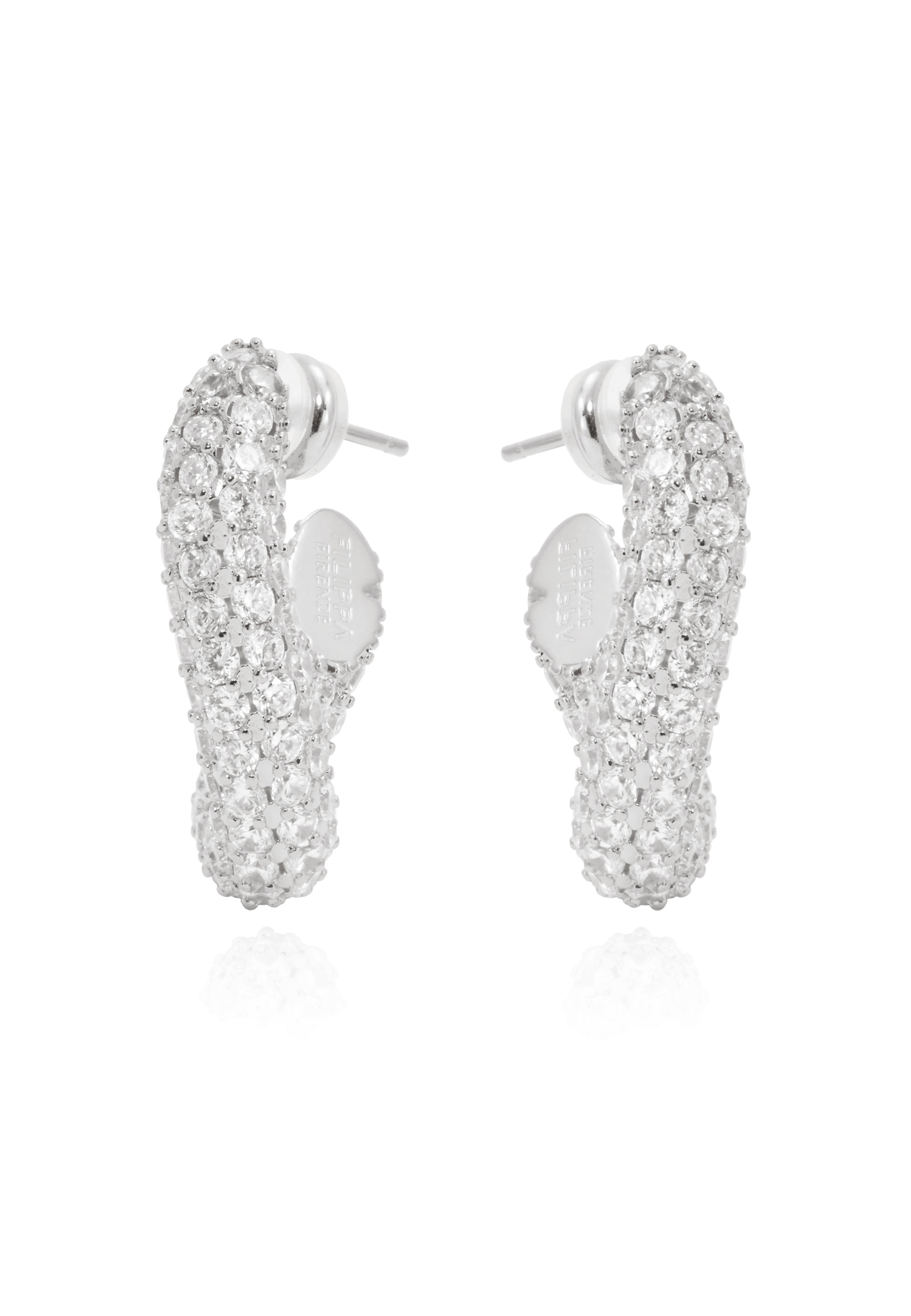 FILIPPA FIRENZE Paar Ohrstecker »Sparkling GIGI«, mit Versilberung